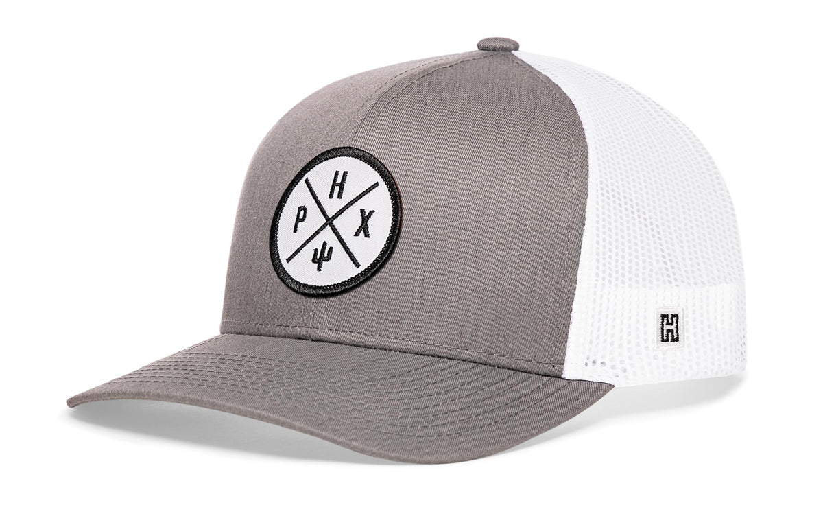 Phoenix Trucker Hat | Gray-White PHX X Snapback
