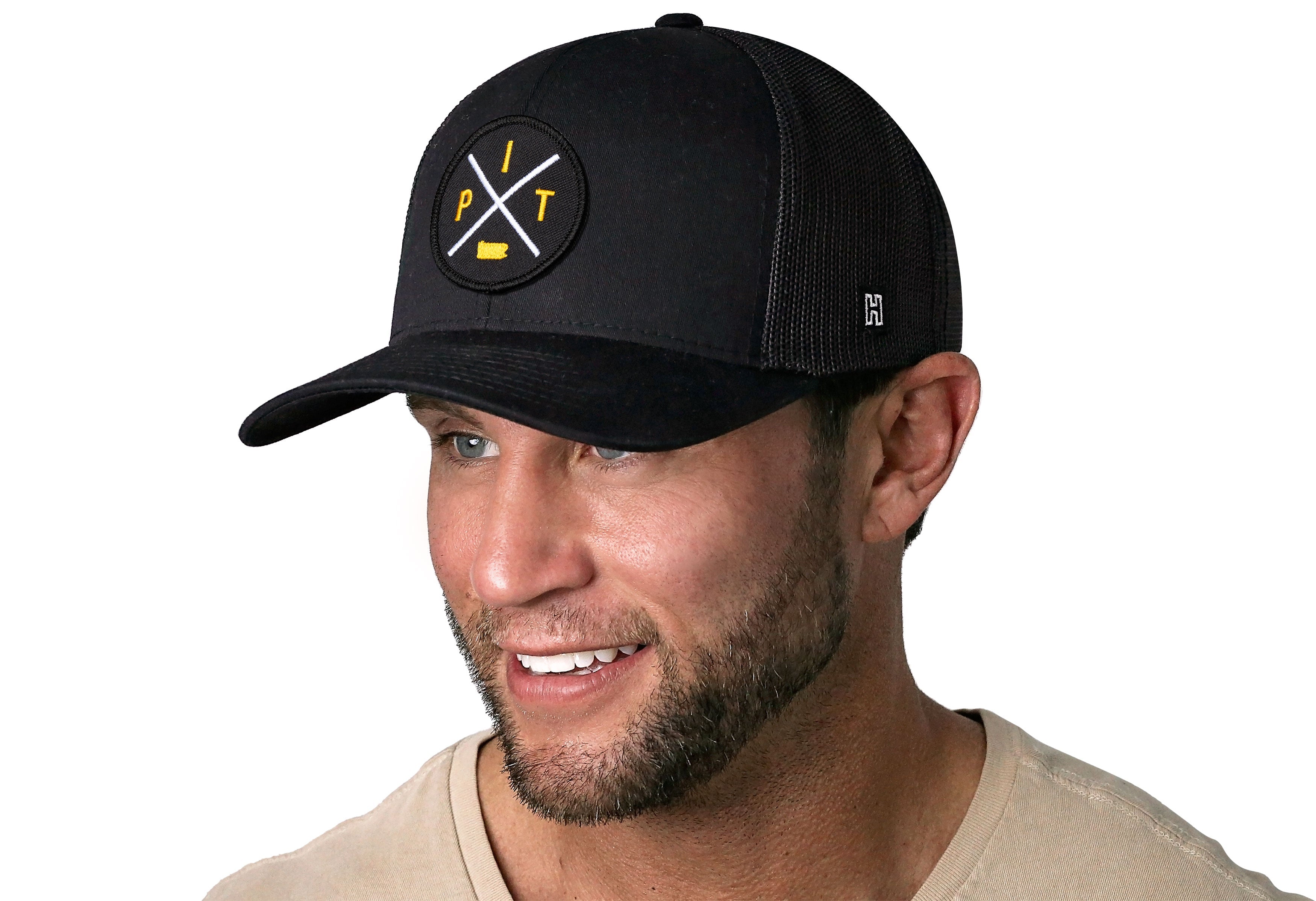 Pittsburgh Trucker Hat | Black PIT X Snapback