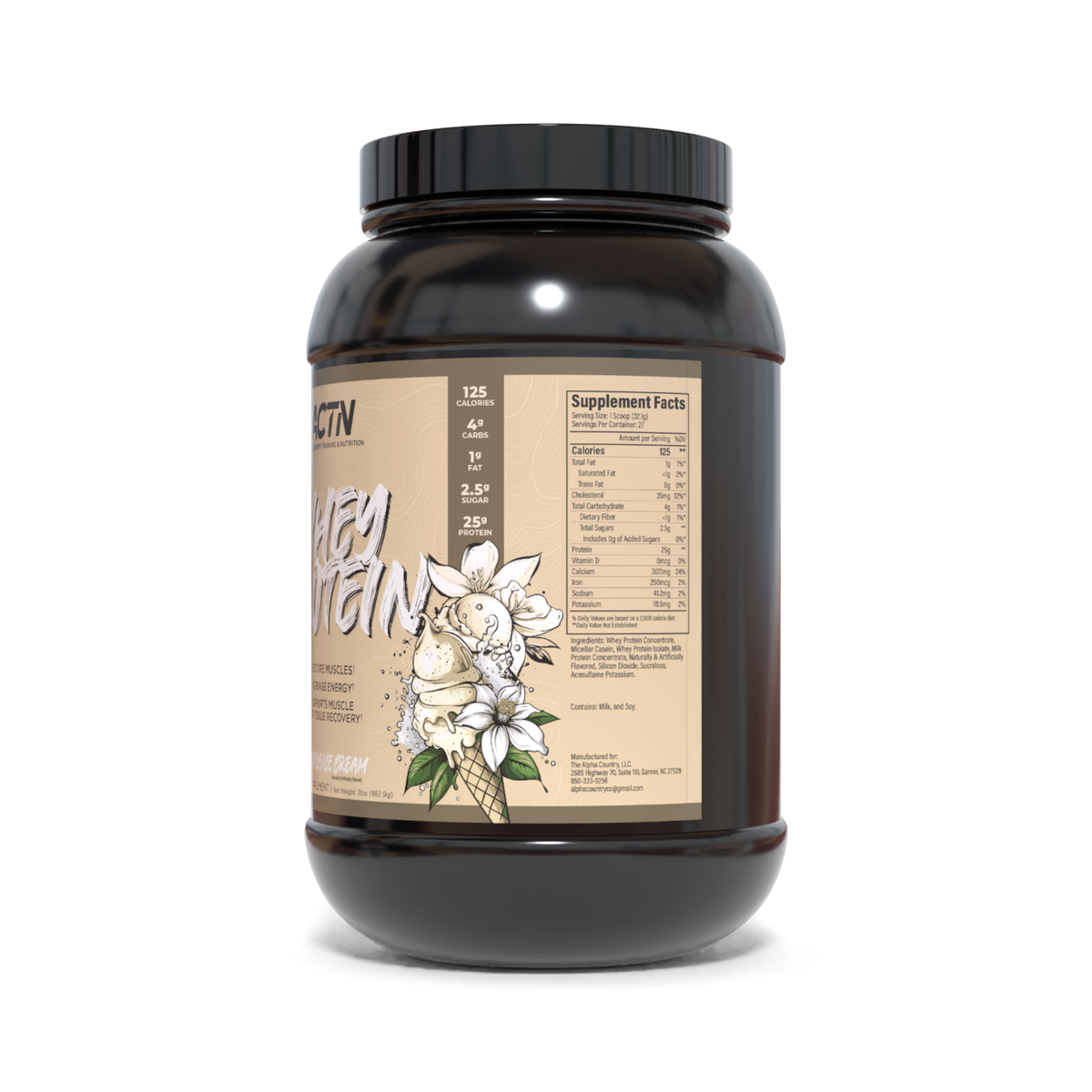 Alpha Country Whey Protein | Post-Workout Protein Supplement for Muscle Recovery