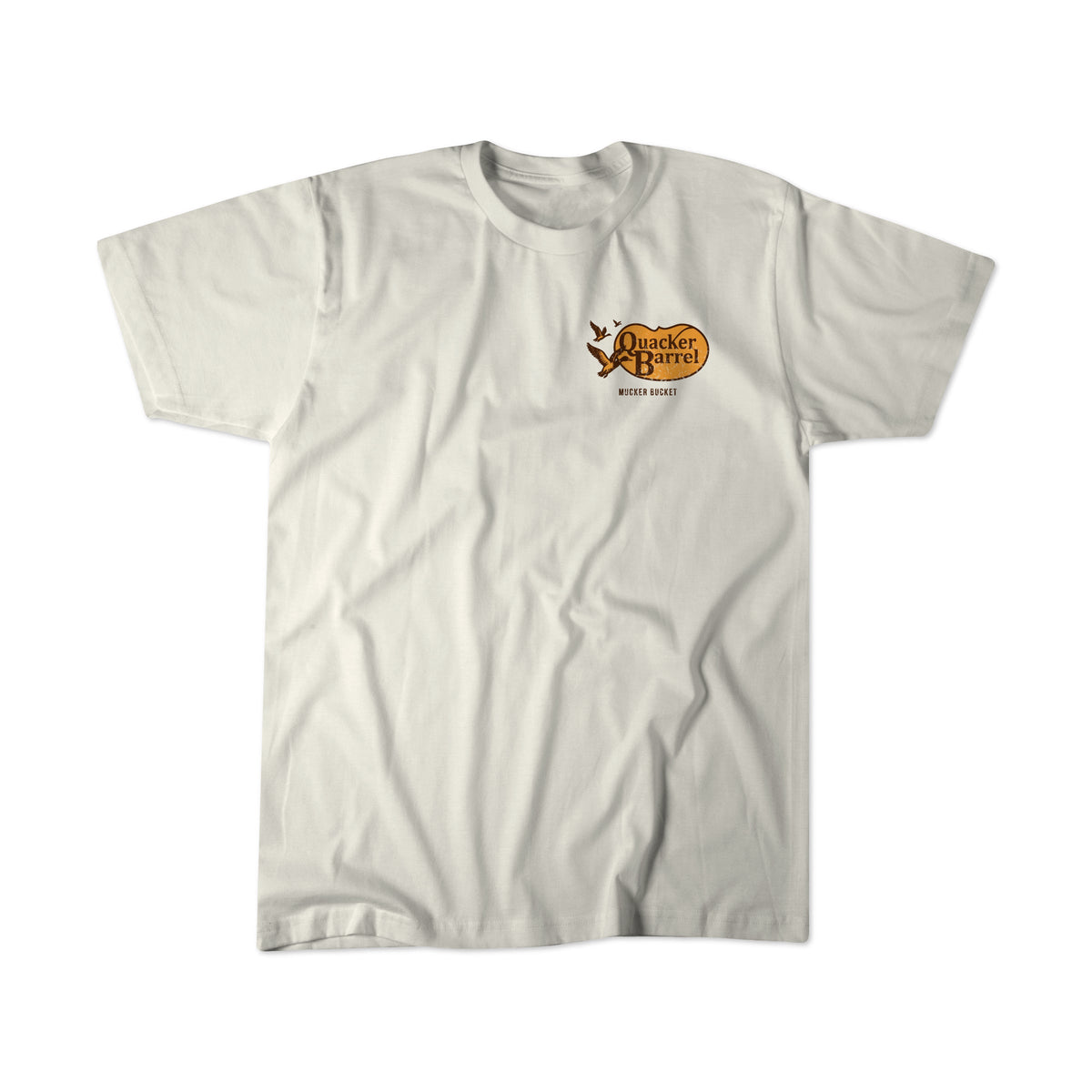 Mucker Bucket Quacker Barrel Premium Tee | Duck Hunting T-Shirt