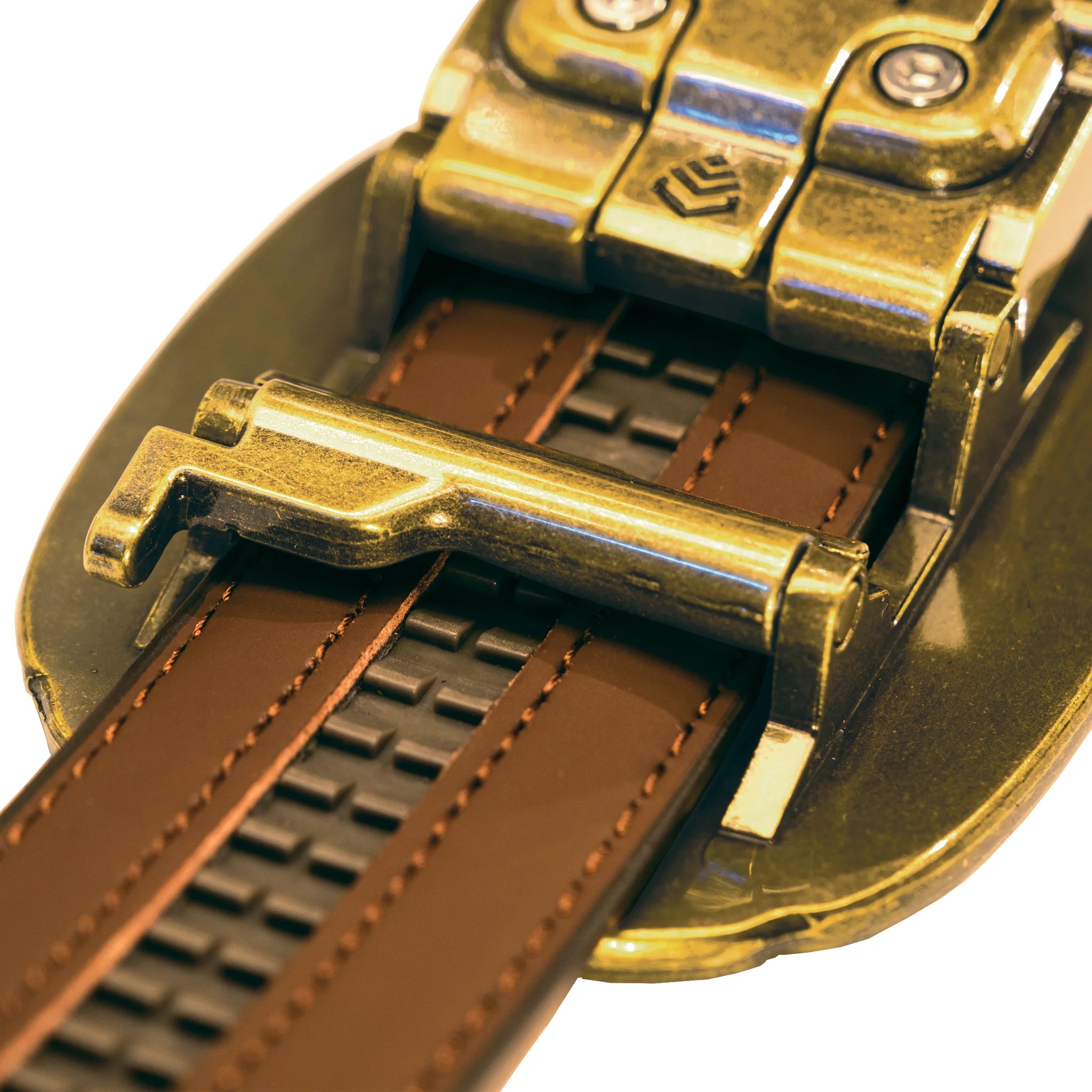 Kore Essentials Ranch Series Bull Skull Antique Brass Buckle and Belt