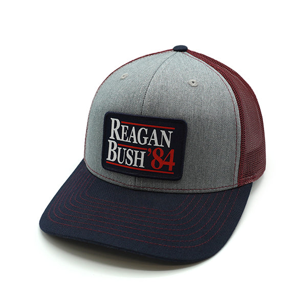 Shield Republic Reagan Bush Woven Patch Hat