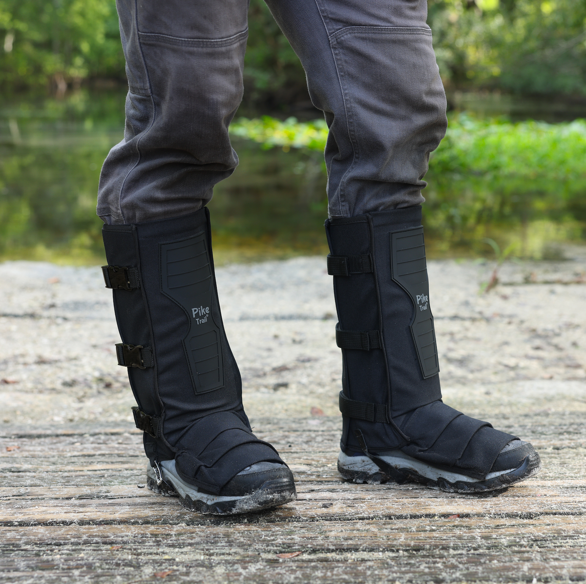 Pike Trail Snake Gaiters Leg Guards – Snakebite-Resistant Protective Gaiters for Hunting, Hiking & Outdoor Adventures