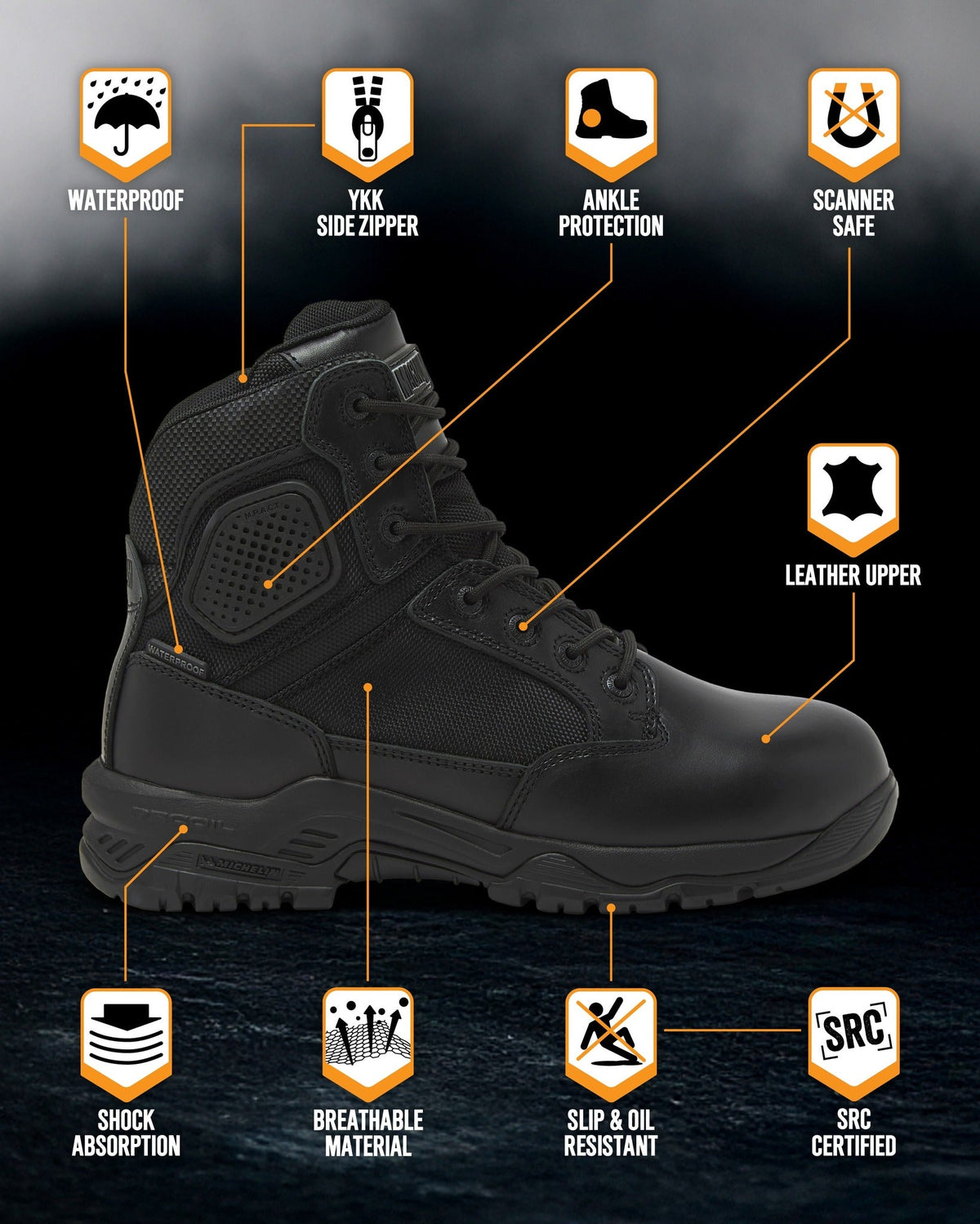 Magnum Boots STRIKE FORCE 6" Boot SZ WP