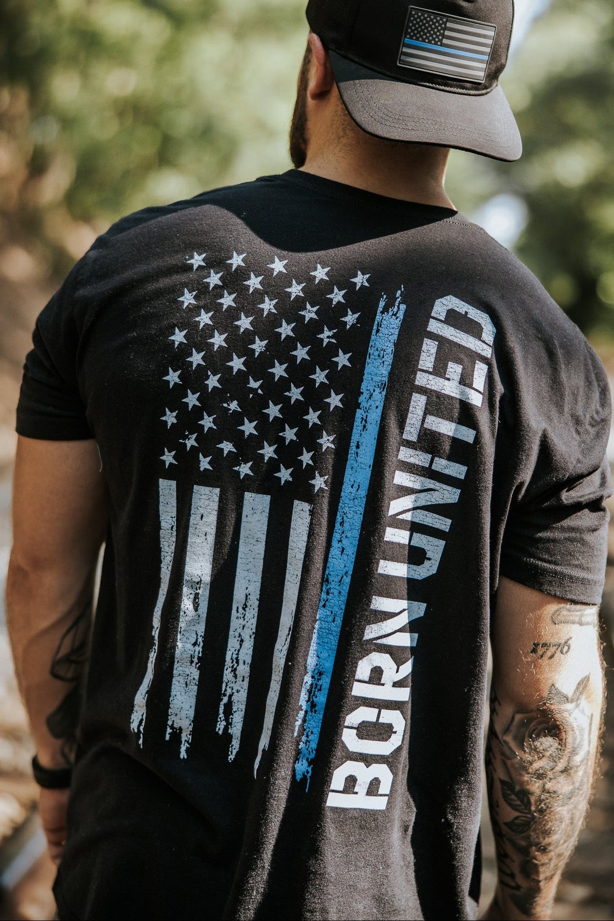 Blue Line Flag Tee
