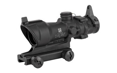 Trijicon ACOG Rifle Scope - 4X32 - Amber Center Illumination for M4A1 - Flat Top Adapter - Backup Iron Sights and Dust Cover