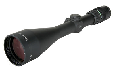 Trijicon AccuPoint 2.5-10x56mm Riflescope Standard Duplex Crosshair with Amber Dot - 30mm Tube - Matte Black - Capped Adjusters