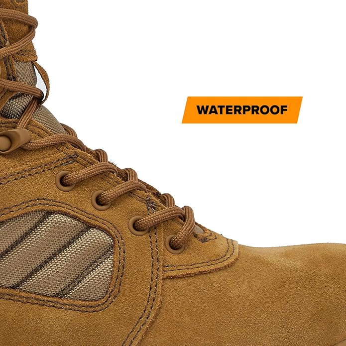 Magnum Boots MAG SHIELD Suede Leather 8" Work Boot SZ WP