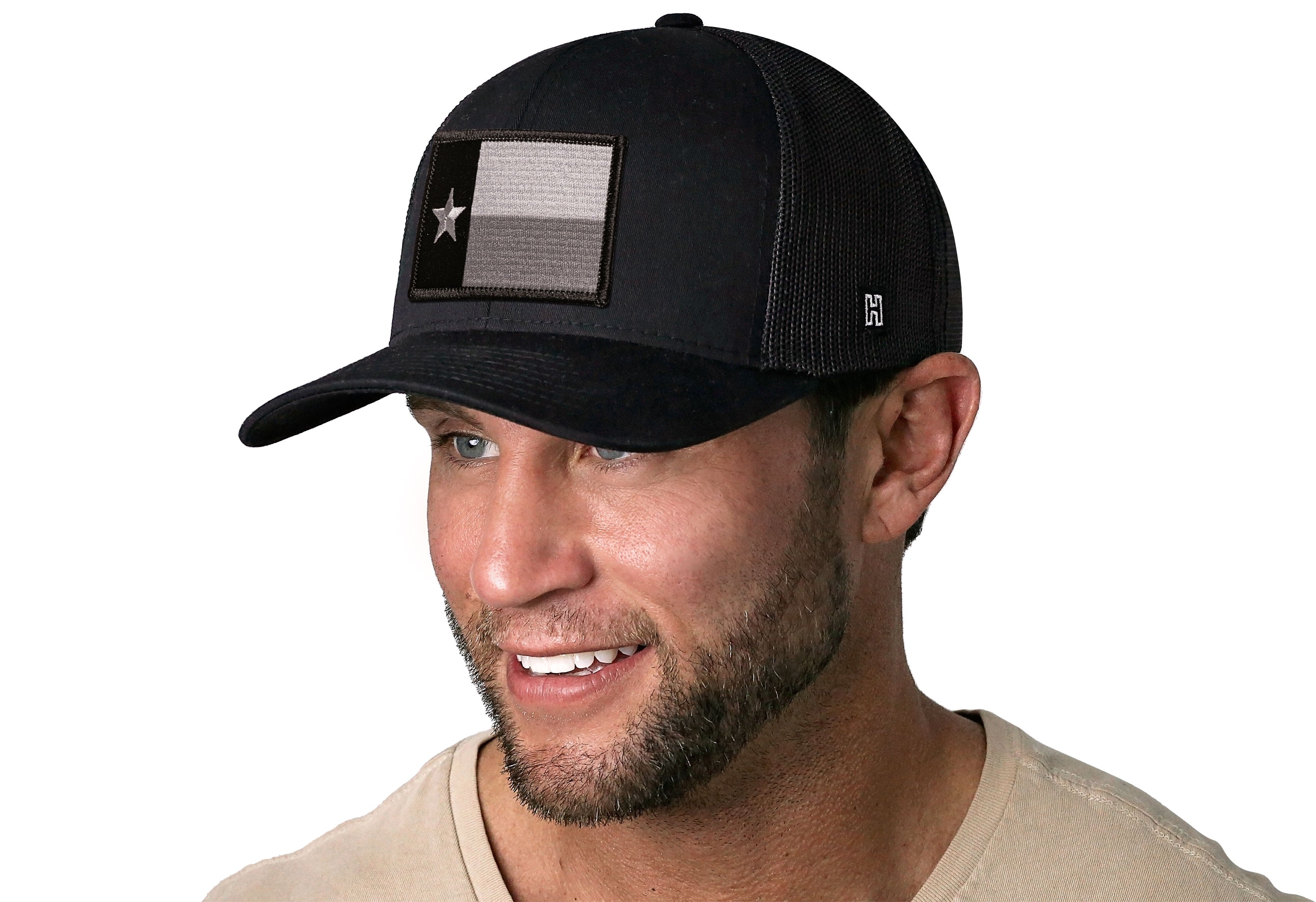 Texas Flag Trucker Hat | Black TX Snapback
