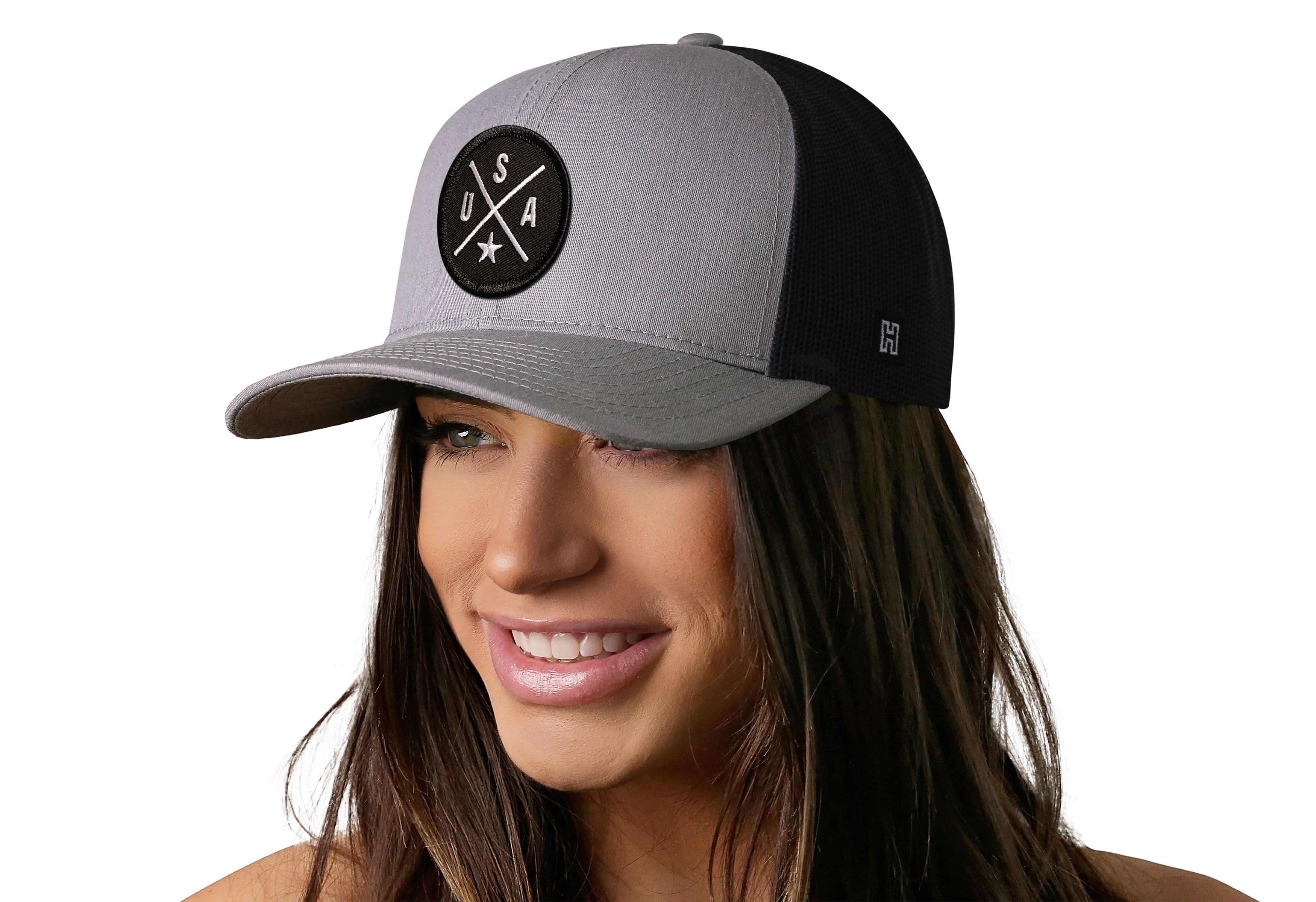Haka Hat USA Trucker Hat | Gray-Black America Snapback
