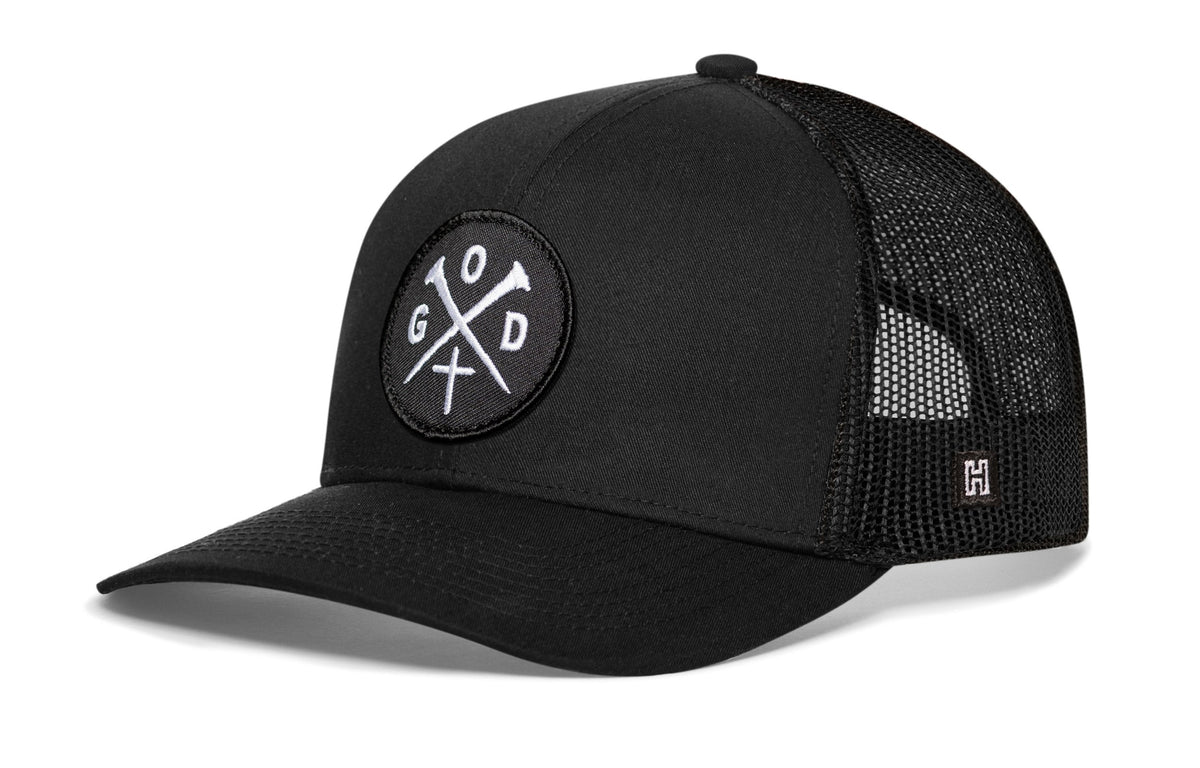 GOD X Trucker Hat | Crossed Nails Snapback