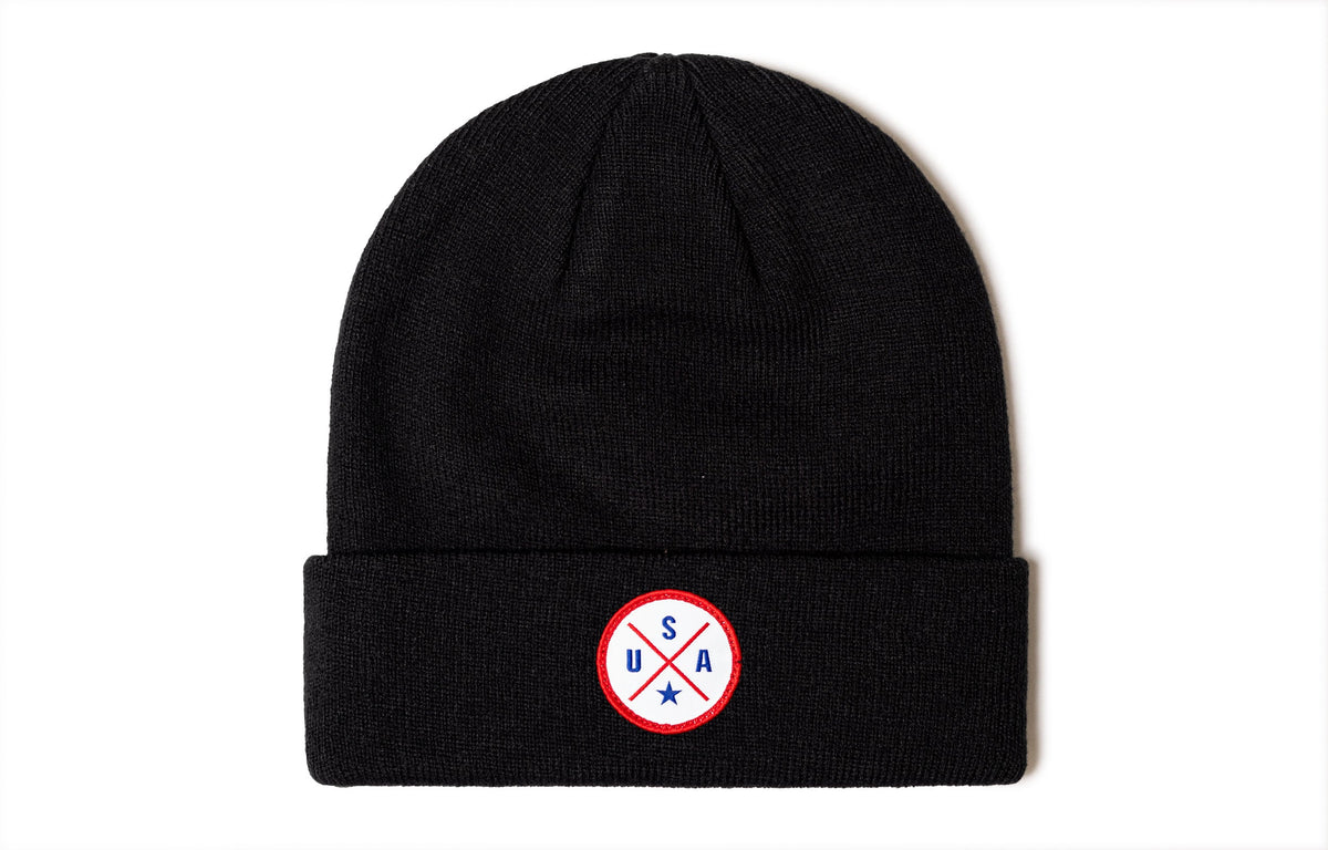 USA Beanie | Black USA X