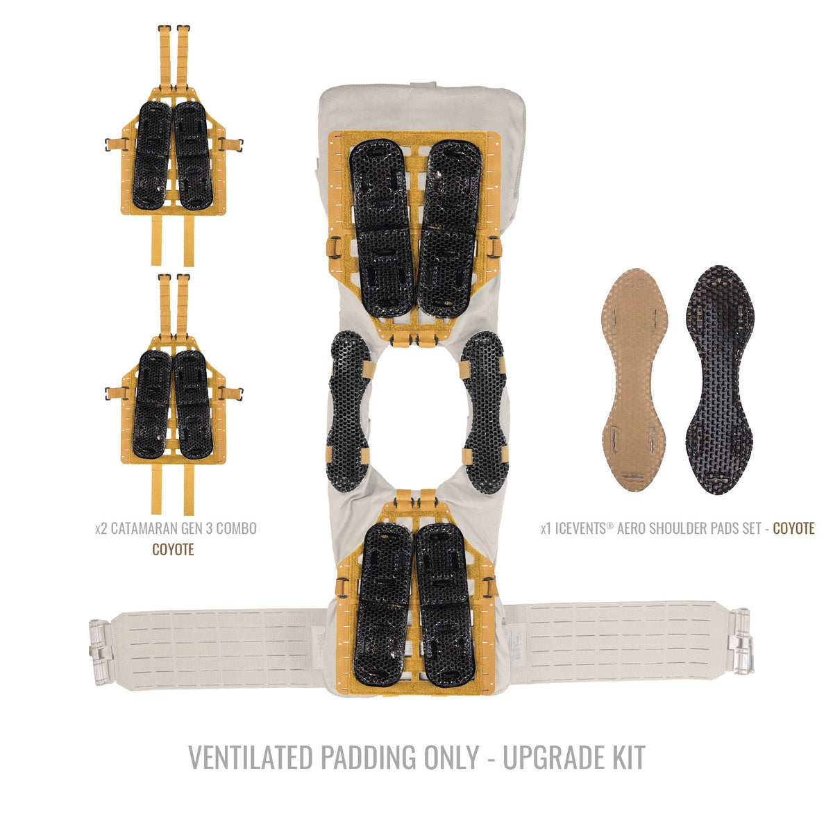 Universal Plate Carrier Ventilation Upgrade Kit - CATAMARAN Gen 3 + ICEVENTS®