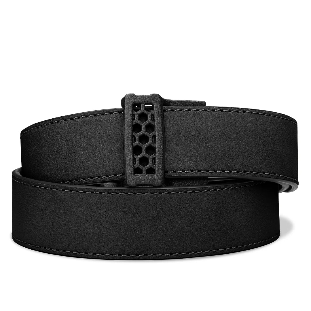 Kore Essentials Black Buffalo Leather Gun Belt 1.5"