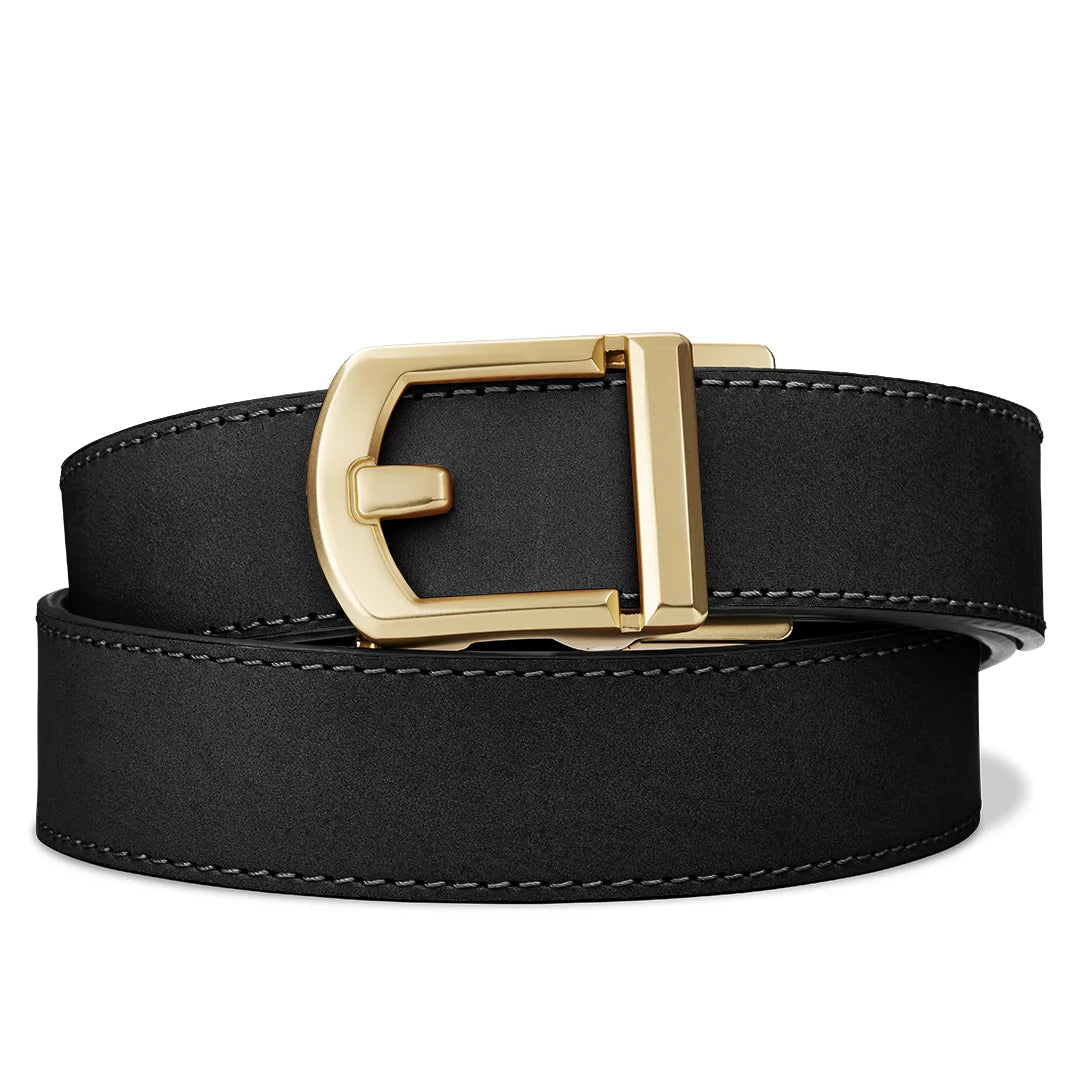 Kore Essentials Black Buffalo Leather Gun Belt 1.5"