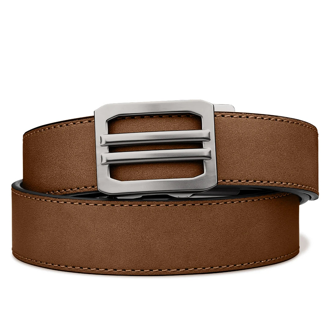 Kore Essentials Brown Buffalo Leather Gun Belt 1.5"