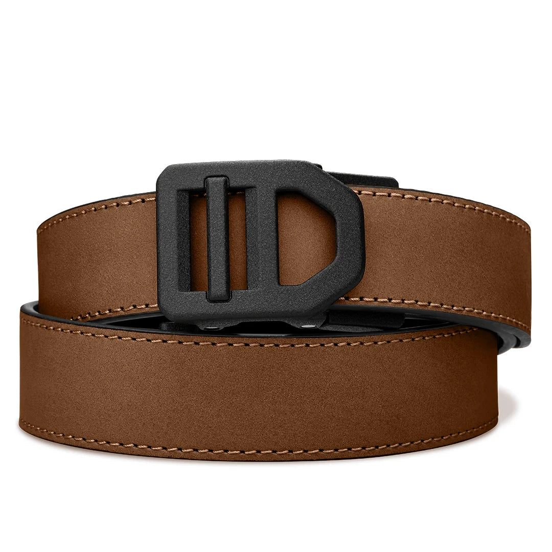 Kore Essentials Brown Buffalo Leather Gun Belt 1.5"