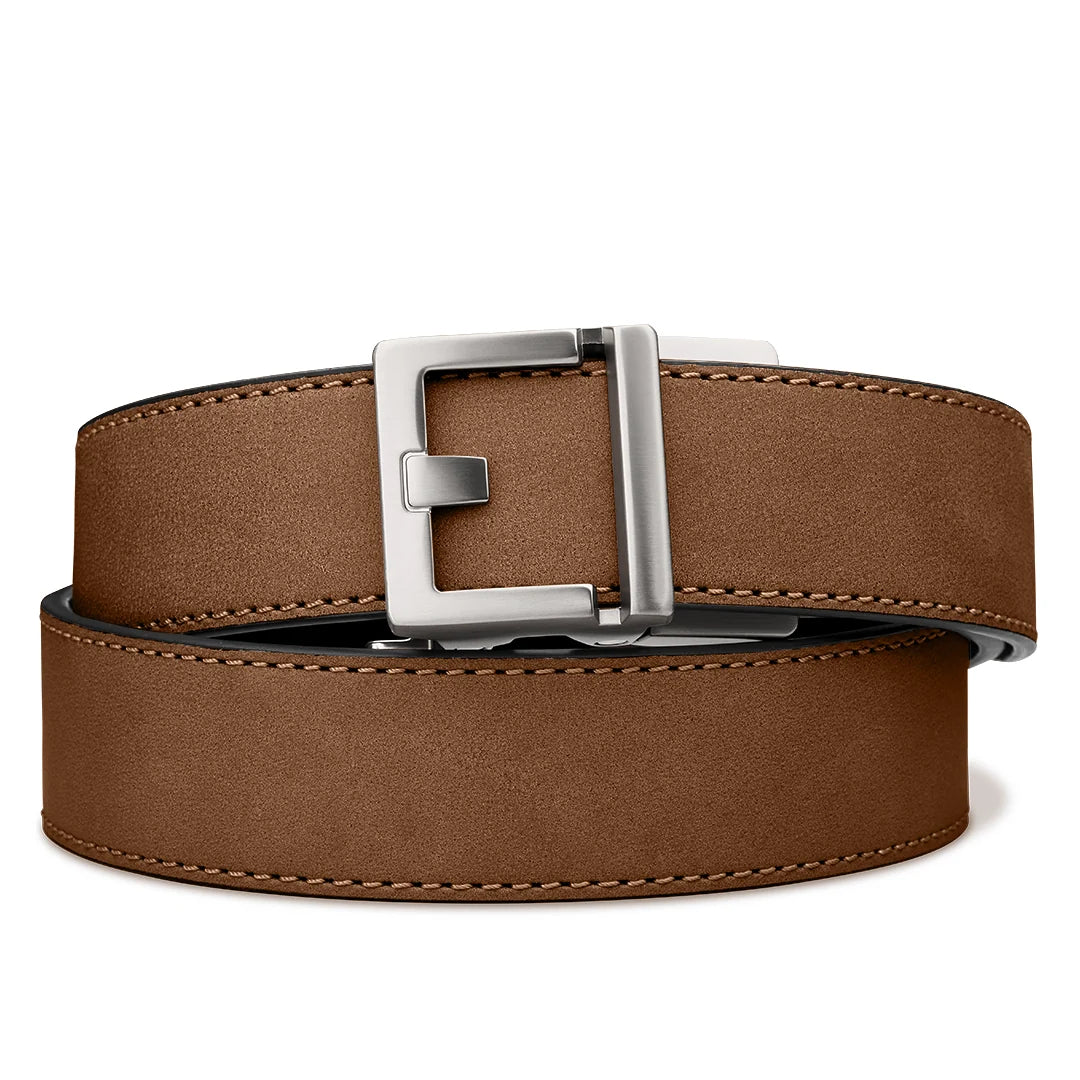 Kore Essentials Brown Buffalo Leather Gun Belt 1.5"