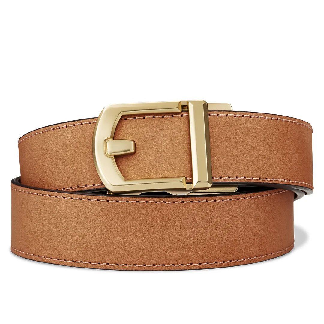 Kore Essentials Tan Buffalo Leather Gun Belt 1.5"