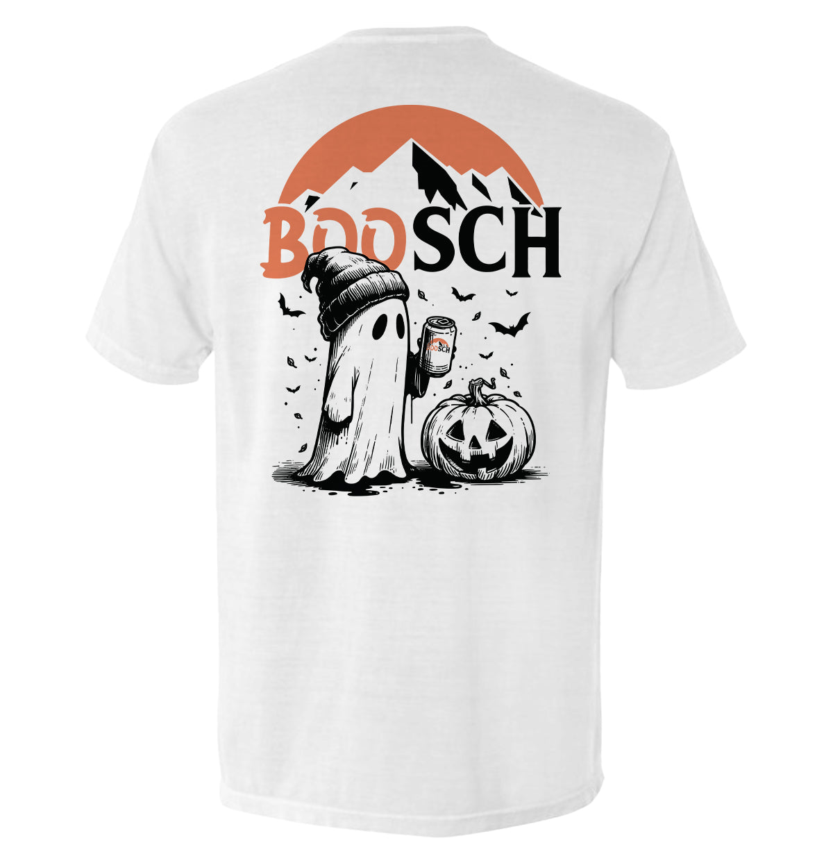 Shield Republic Boosch Beer Ghost | Funny Halloween Graphic T-Shirt & Apparel