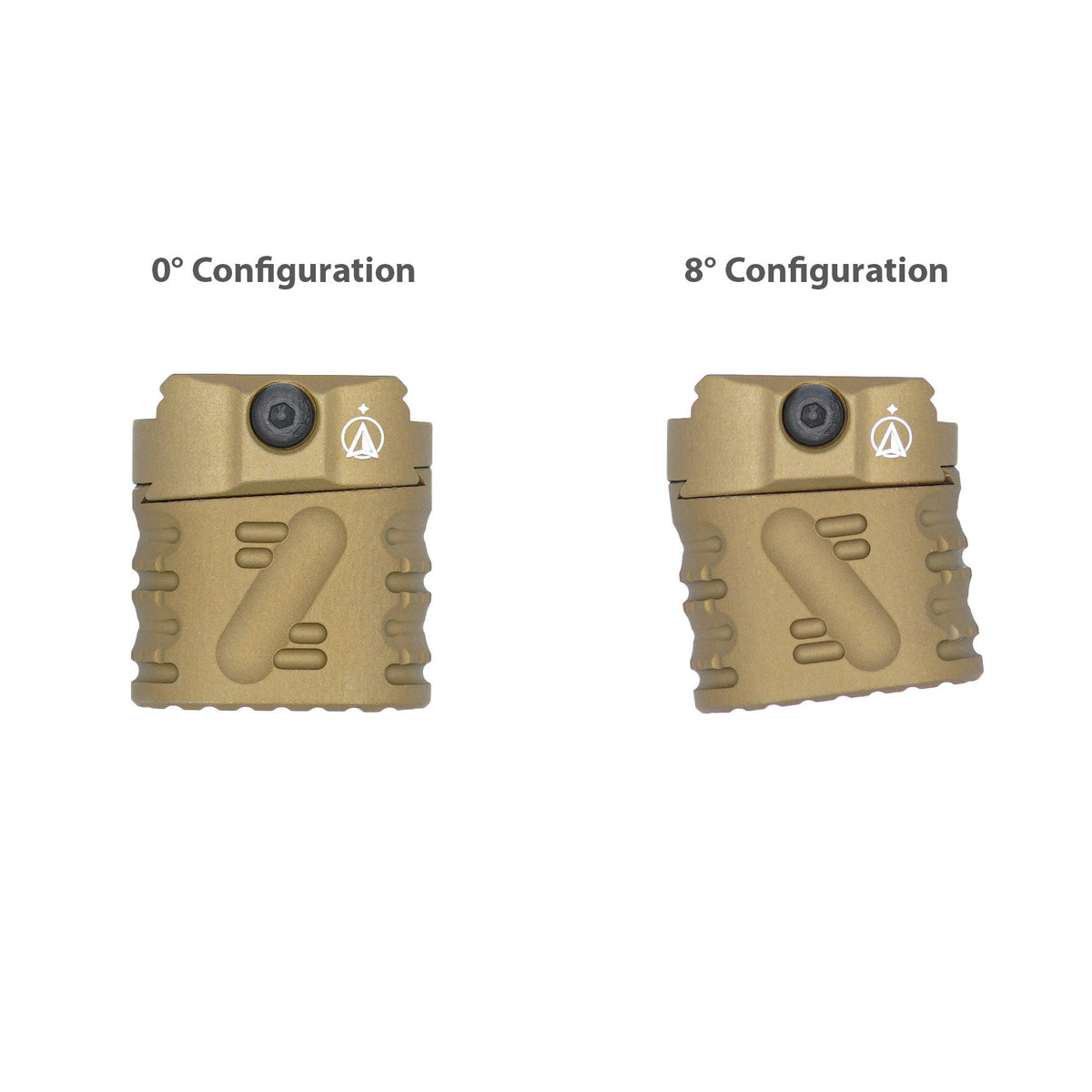 True North Concepts Zero-8 Multi-Angle Grip V2, Aluminum, K size, Picatinny Interface