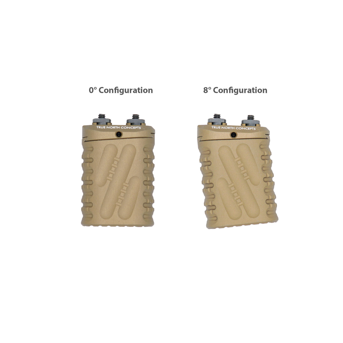 True North Concepts Zero-8 Multi-Angle Grip V2, Aluminum, S size, MLok Interface