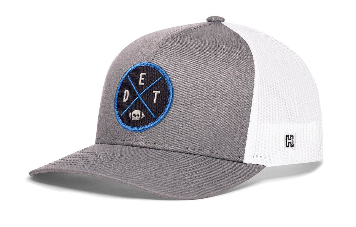 Detroit Football Trucker Hat | Black DET X Snapback