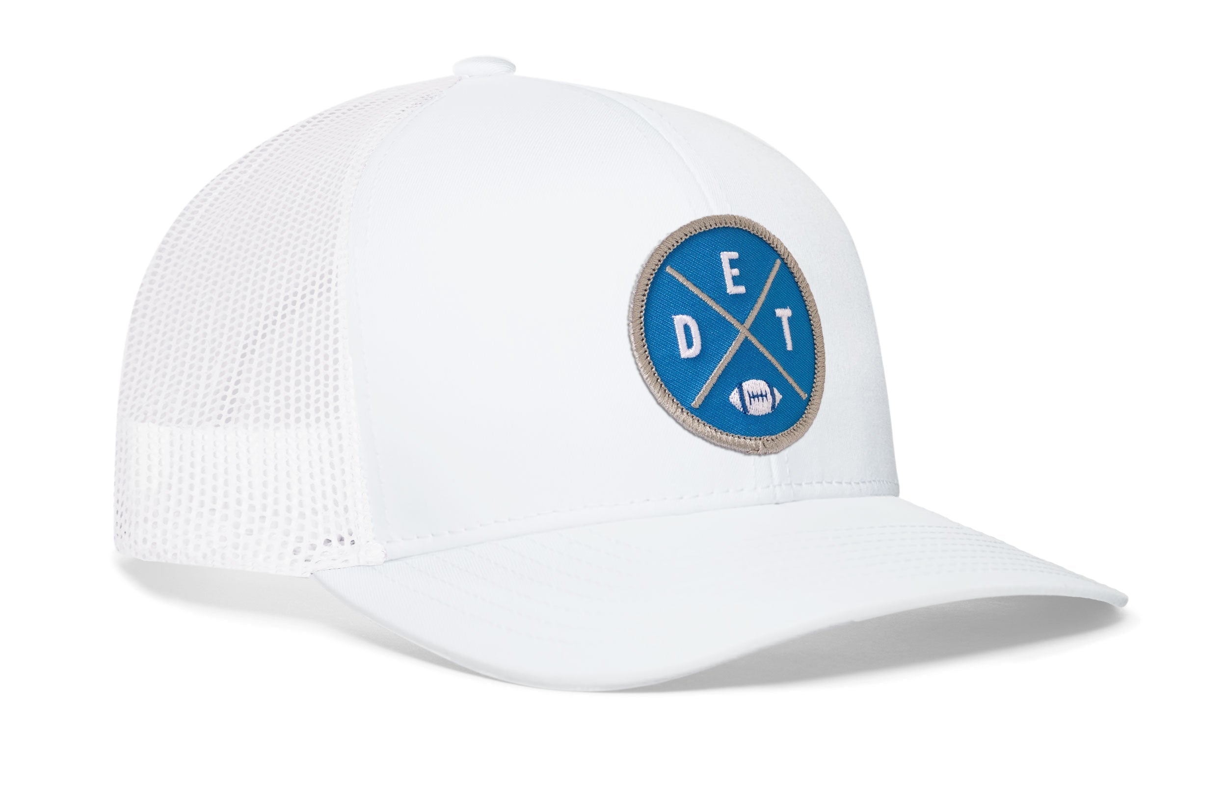 Detroit Football Trucker Hat | Light Blue DET X Snapback