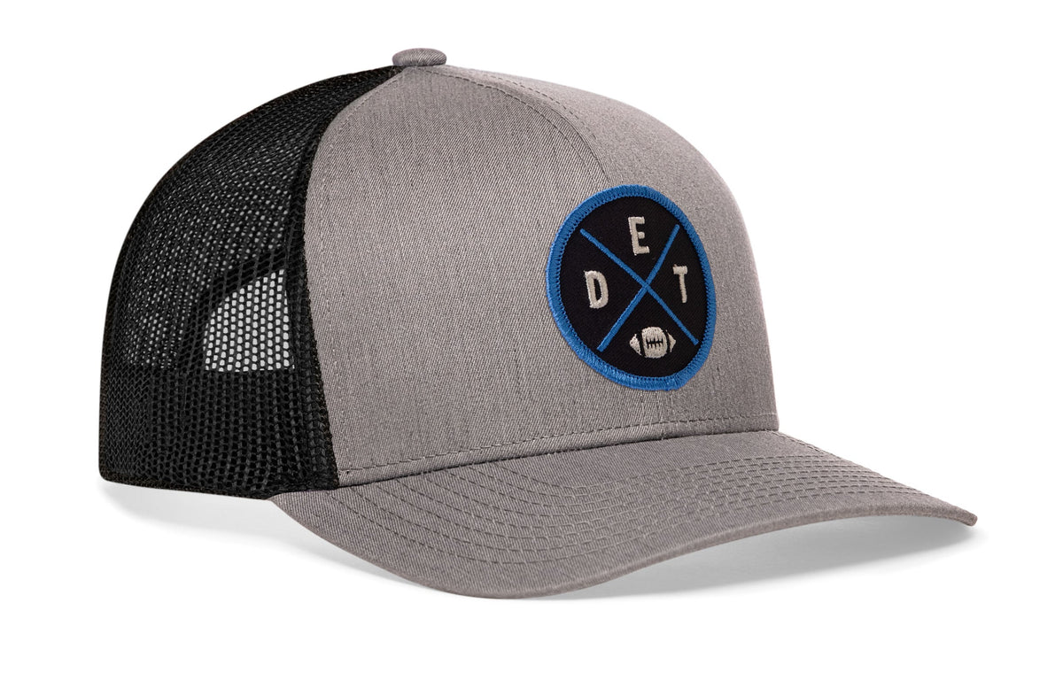 Detroit Football Trucker Hat | Black DET X Snapback