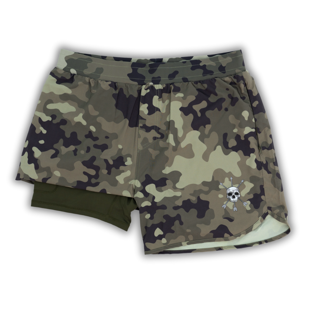 MEN'S | HYBRID SHORT : EVERGREEN CAMO