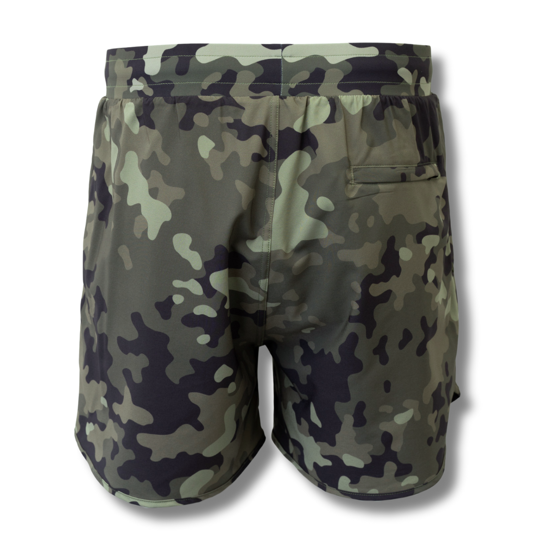 MEN'S | HYBRID SHORT : EVERGREEN CAMO