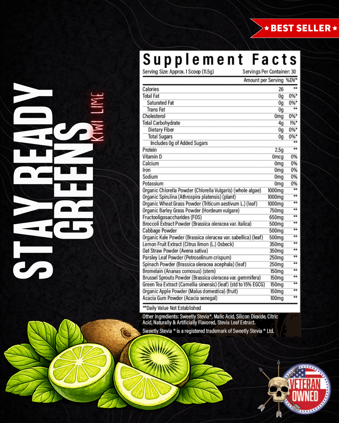 Alpha Country STAY READY | GREENS | Daily Greens & Wellness Supplement