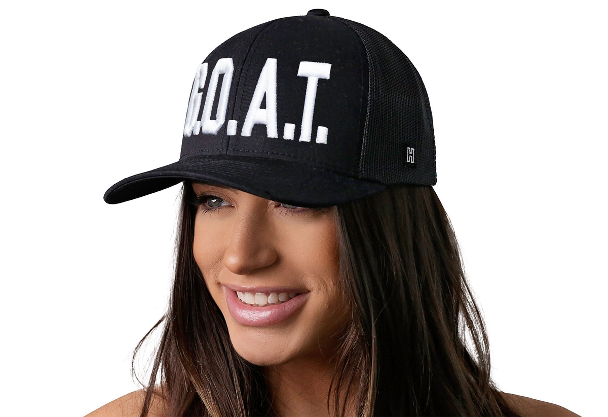 G.O.A.T. Trucker Hat | Black GOAT Snapback