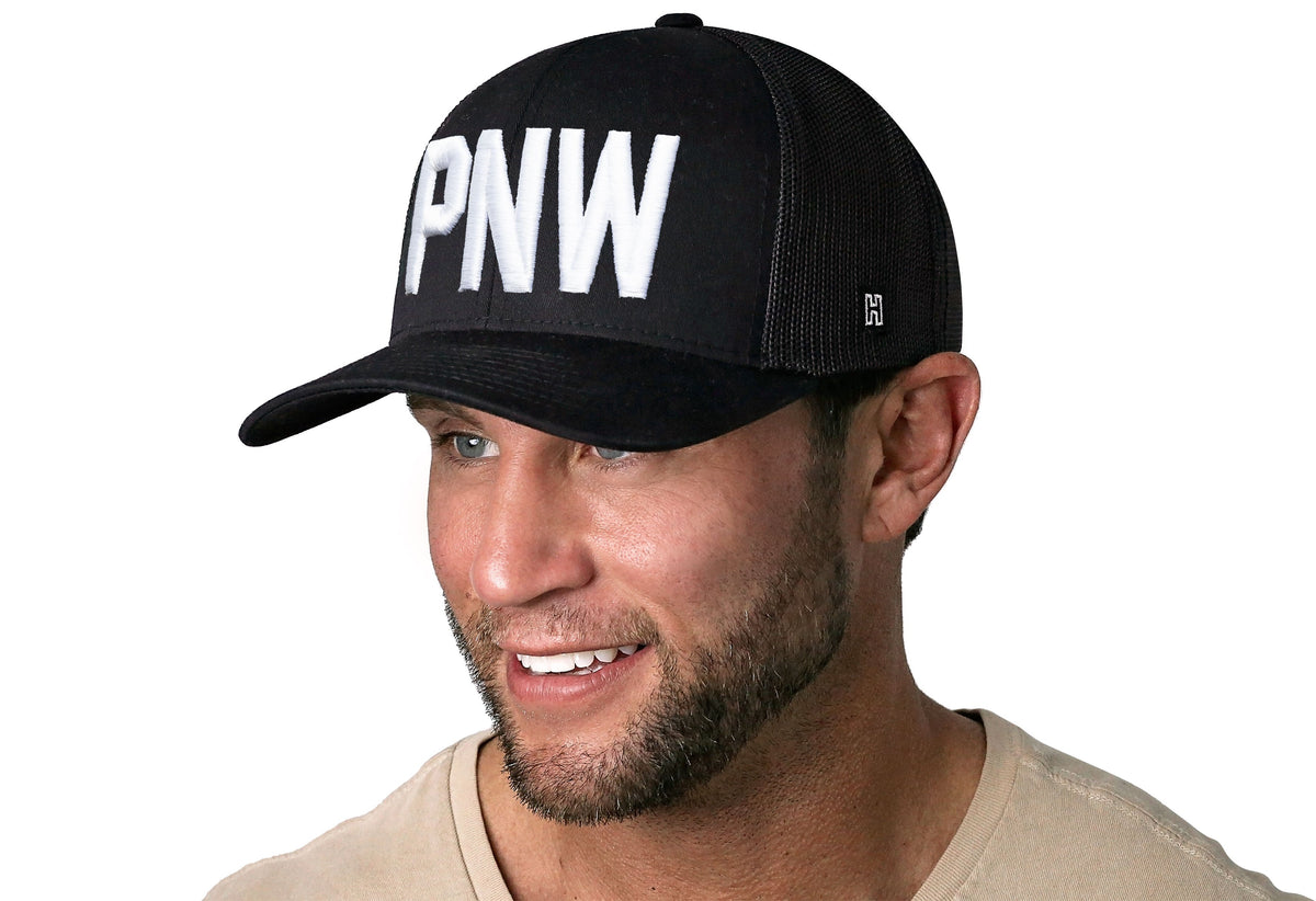 PNW Trucker Hat | Black PNW Snapback