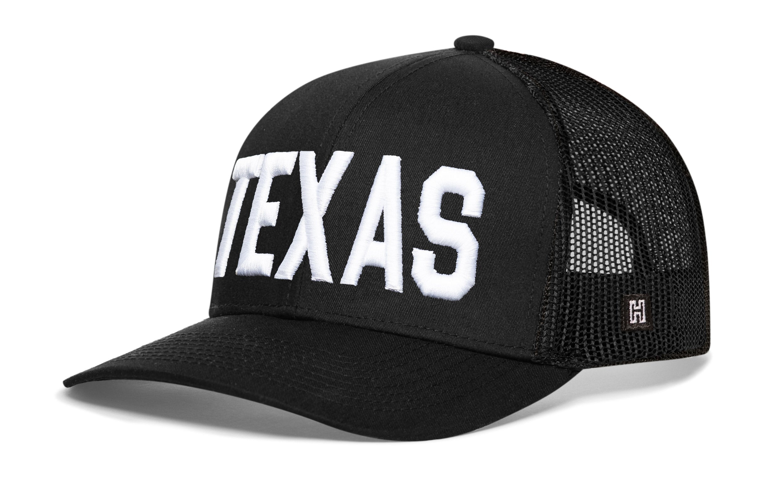 Texas Trucker Hat | Black TEXAS Snapback