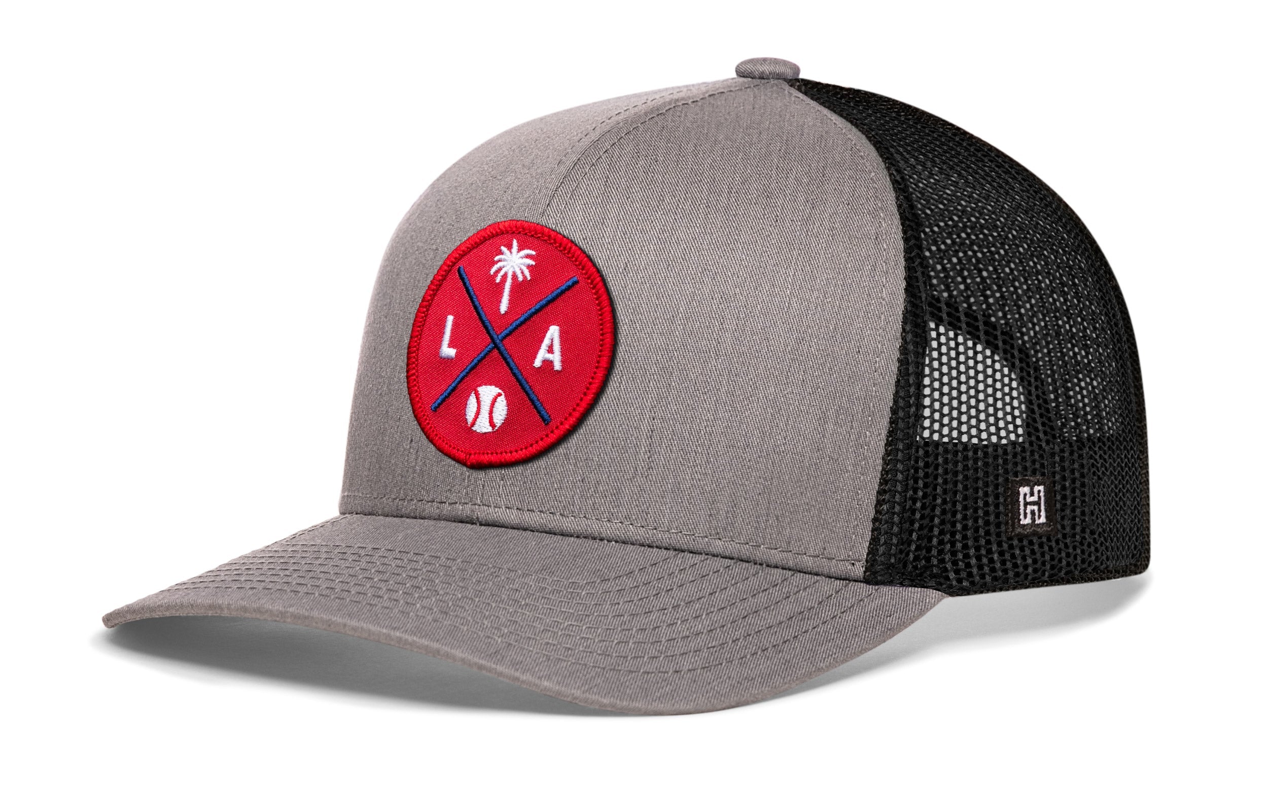 Los Angeles Trucker Hat | Red LA X Baseball Snapback