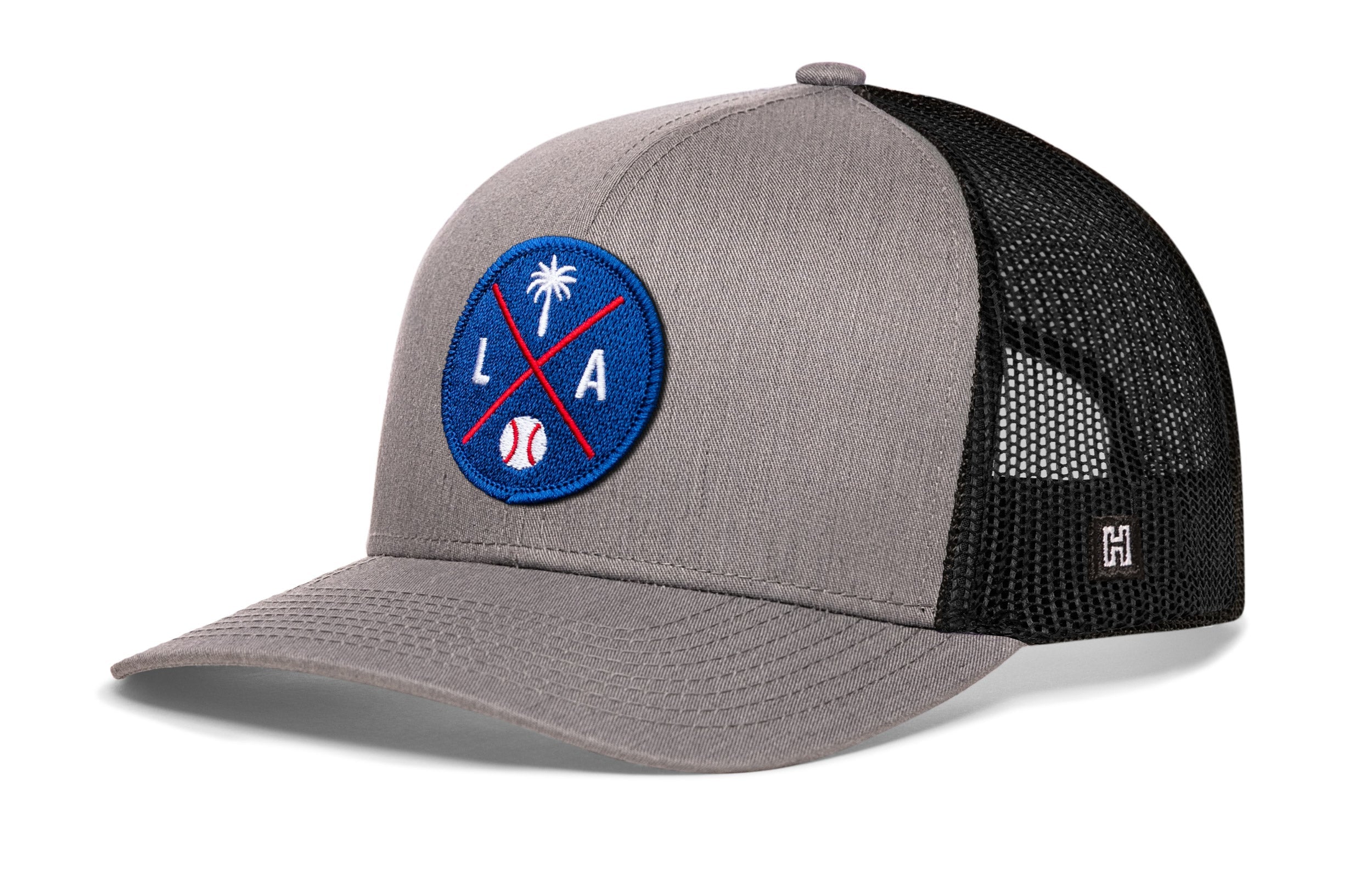 Los Angeles Trucker Hat | Blue LA X Baseball Snapback