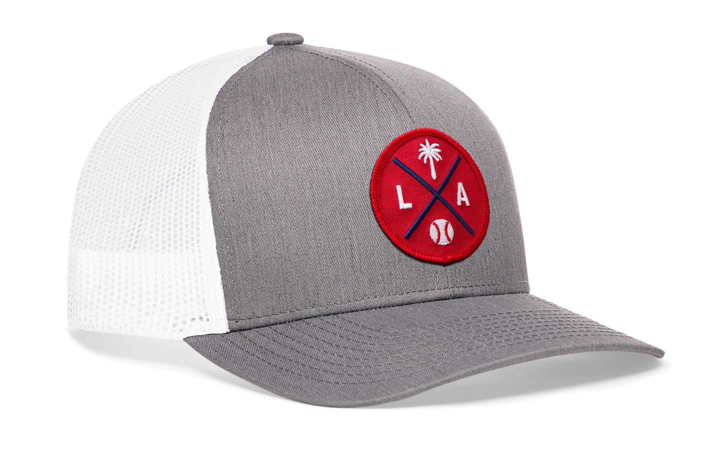 Los Angeles Trucker Hat | Red LA X Baseball Snapback