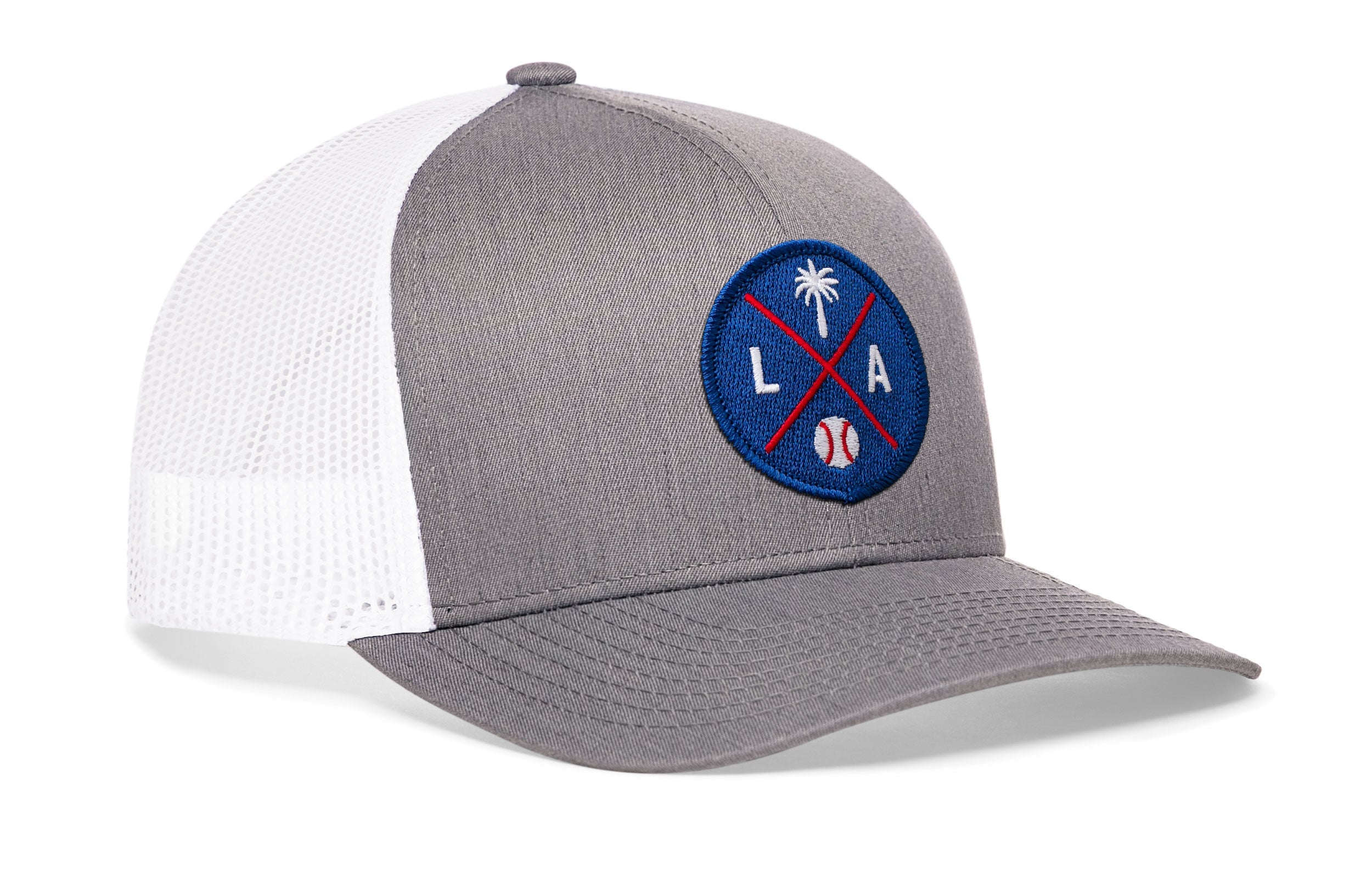 Los Angeles Trucker Hat | Blue LA X Baseball Snapback