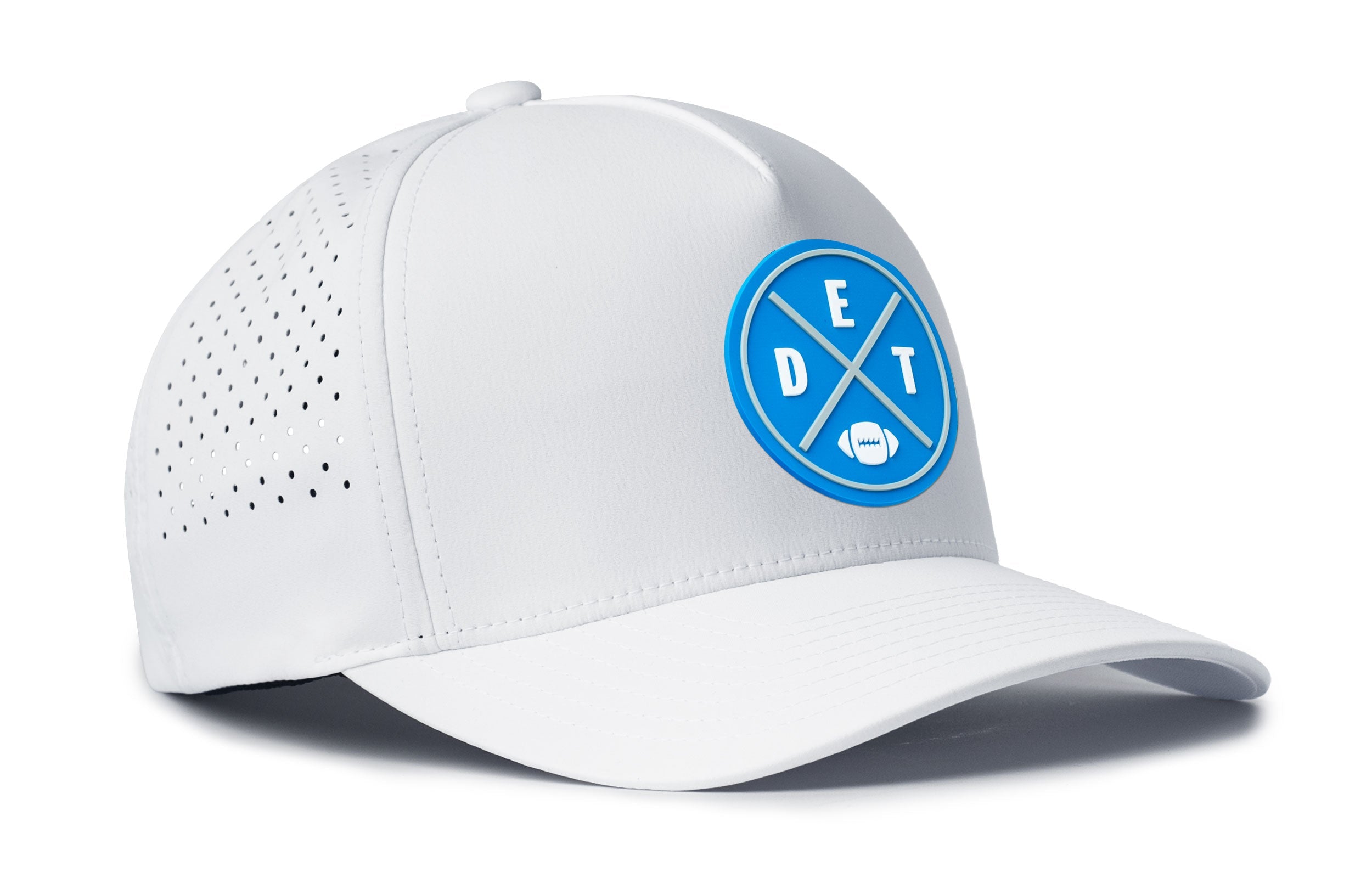 Detroit Football Performance 5-Panel Hat | Light Blue DET X Flexfit Snapback