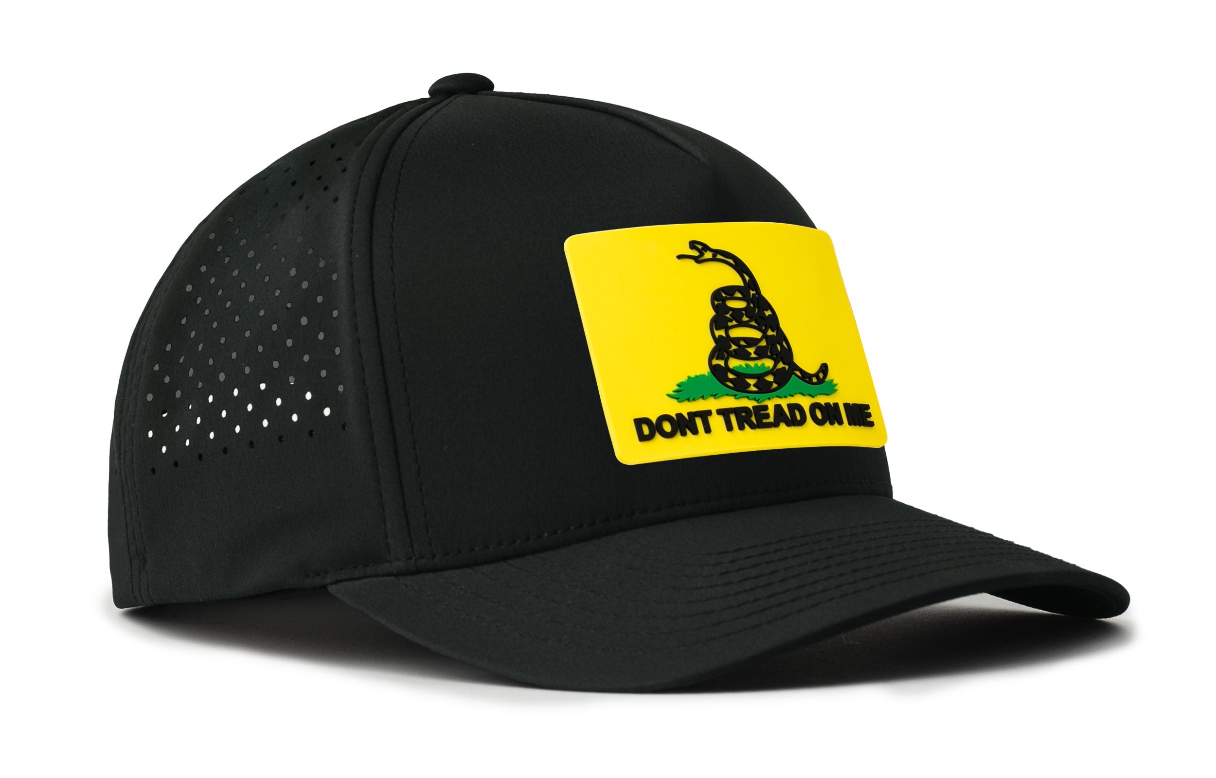 Dont Tread On Me 5-Panel Hat | Yellow Gadsden Flag Flexfit® Snapback