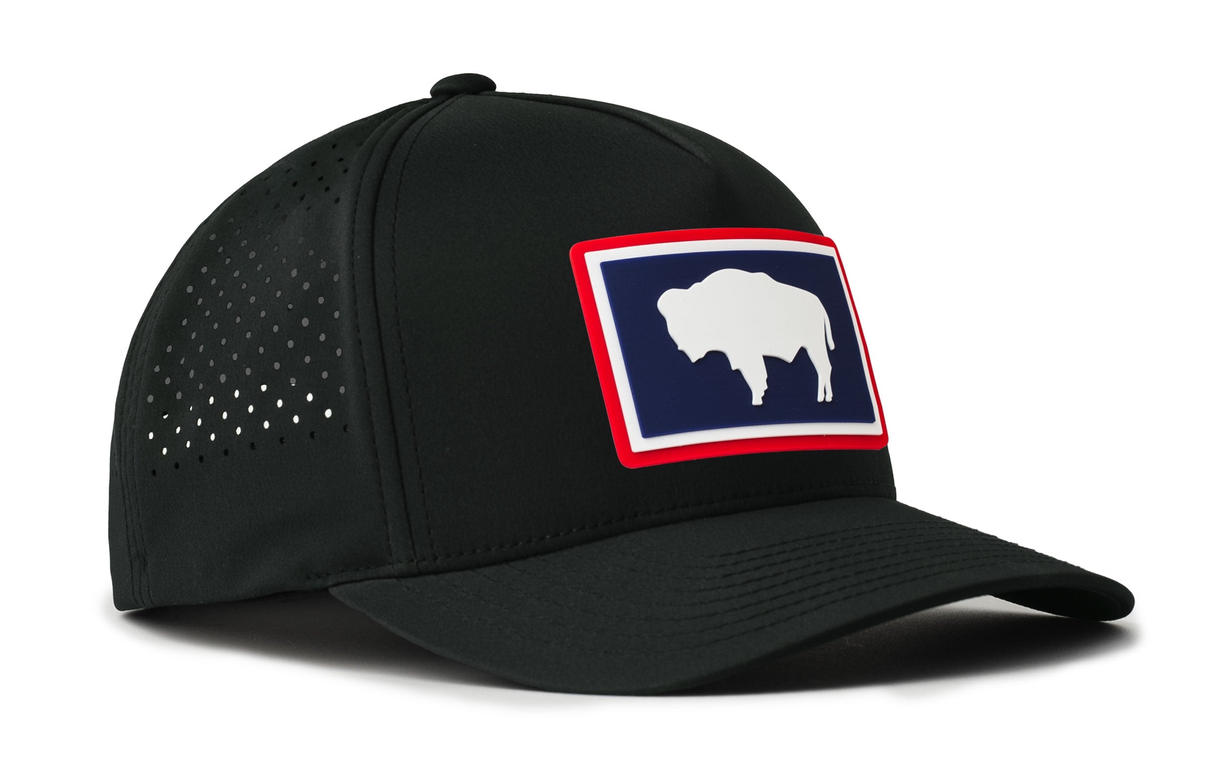 Wyoming Flag Performance 5-Panel Hat | WY Buffalo Flexfit® Snapback