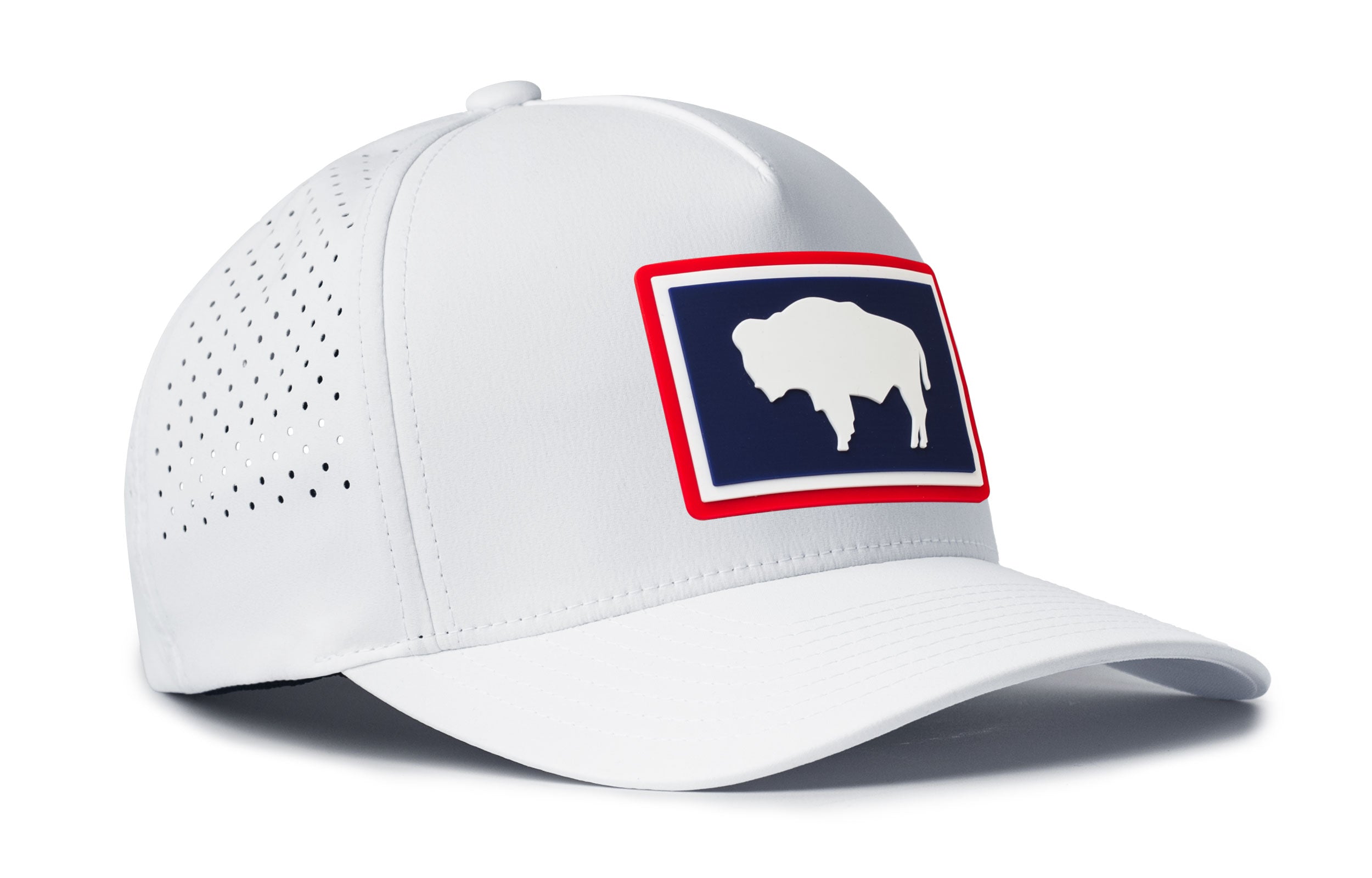 Wyoming Flag Performance 5-Panel Hat | WY Buffalo Flexfit® Snapback