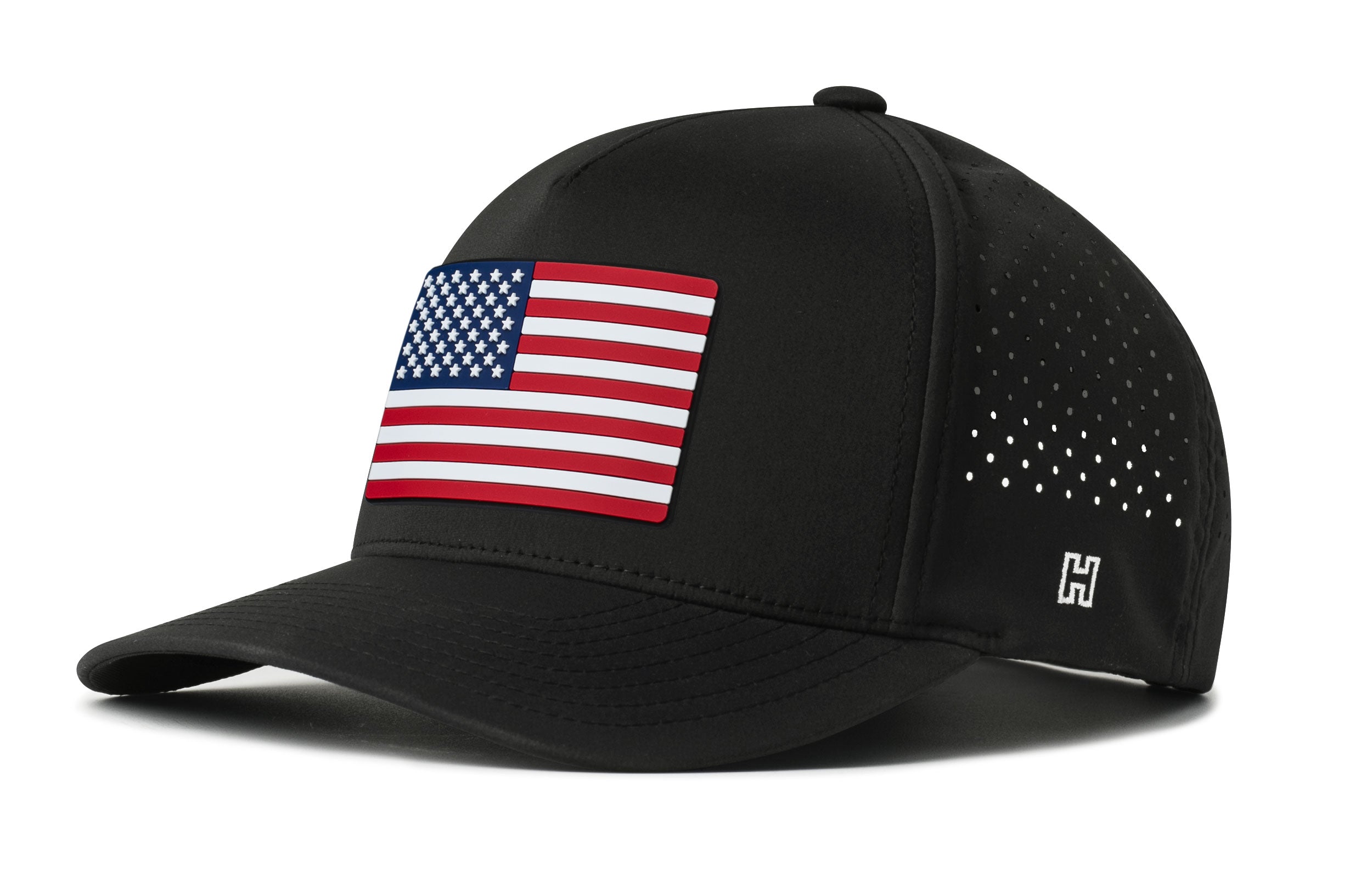 Haka Hat USA Performance 5-Panel Hat | American Flag Flexfit® Snapback