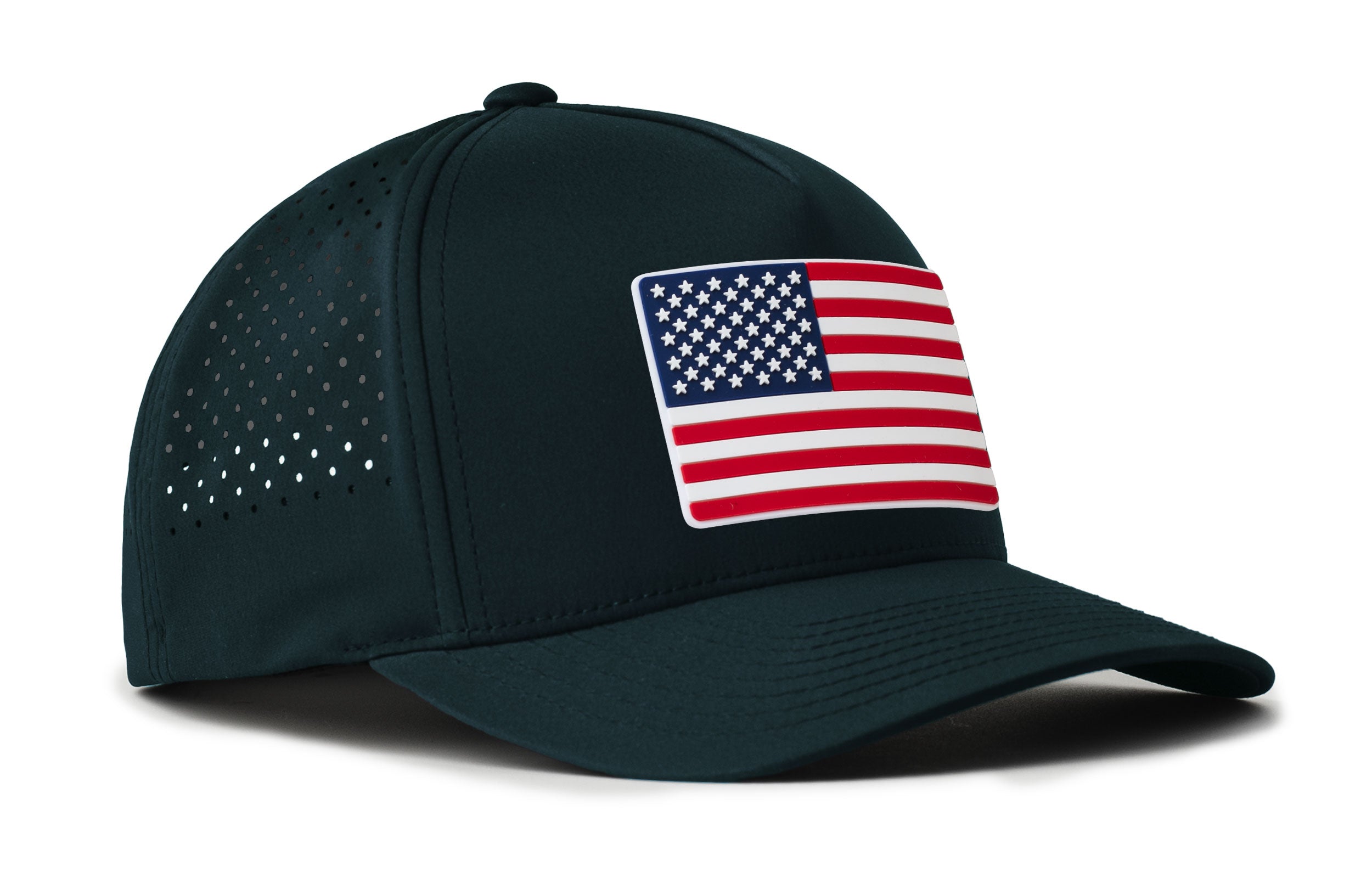 Haka Hat USA Performance 5-Panel Hat | American Flag Flexfit® Snapback