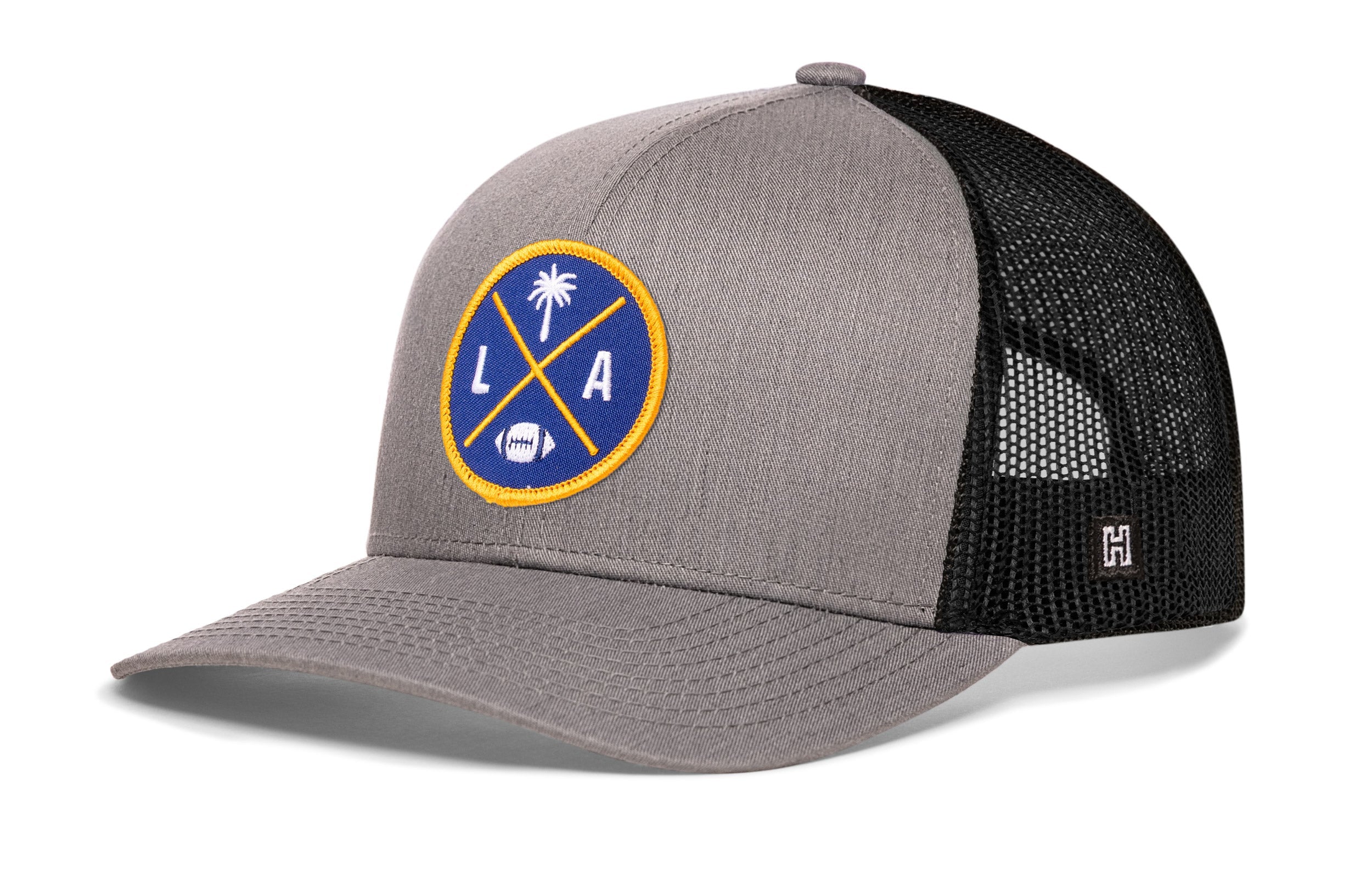 Los Angeles Football Trucker Hat | Dark Blue LA X Snapback