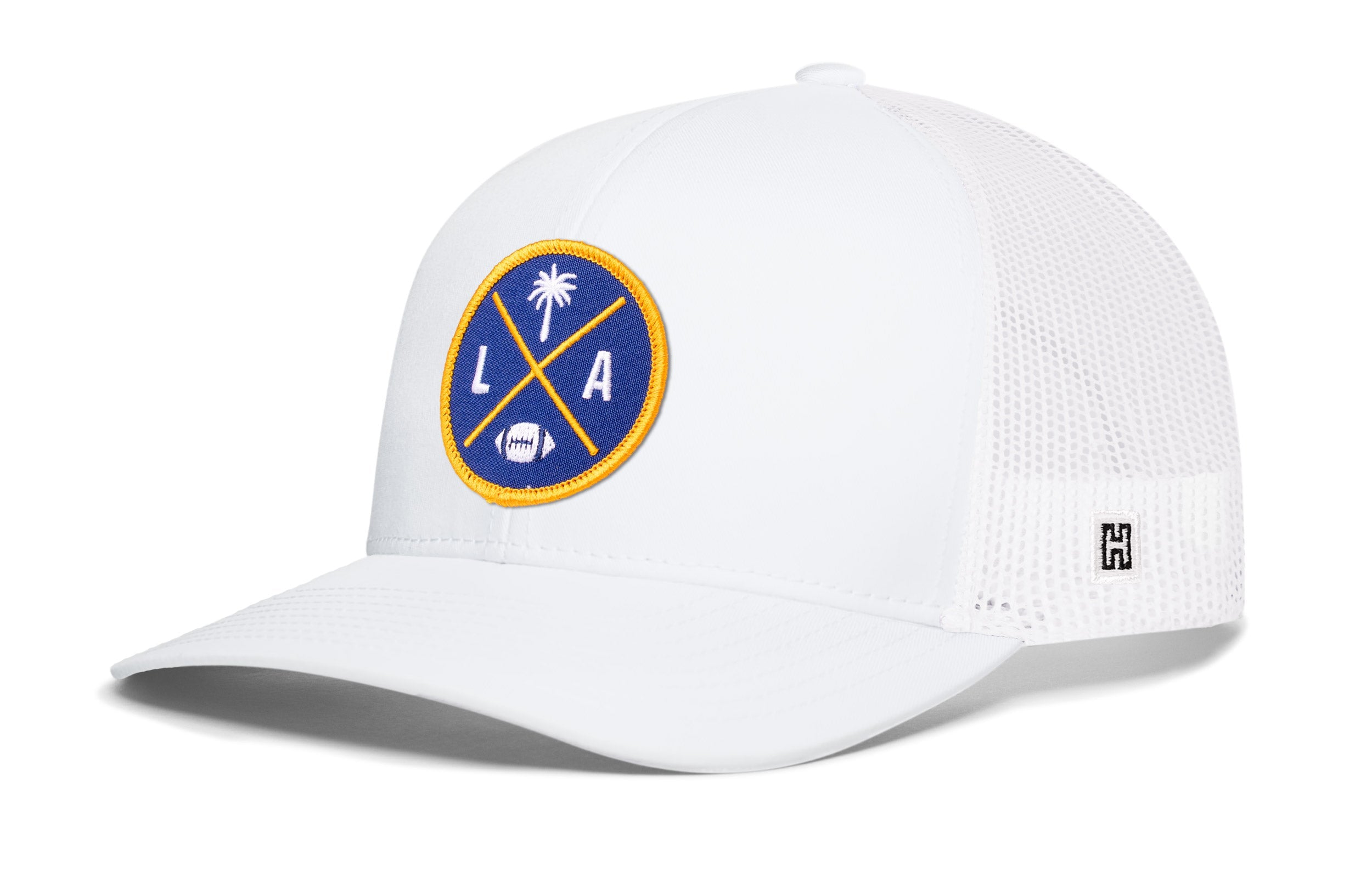 Los Angeles Football Trucker Hat | Dark Blue LA X Snapback