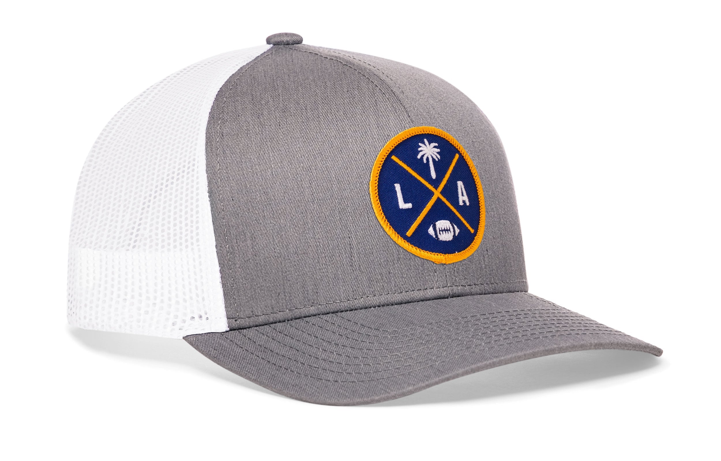 Los Angeles Football Trucker Hat | Dark Blue LA X Snapback