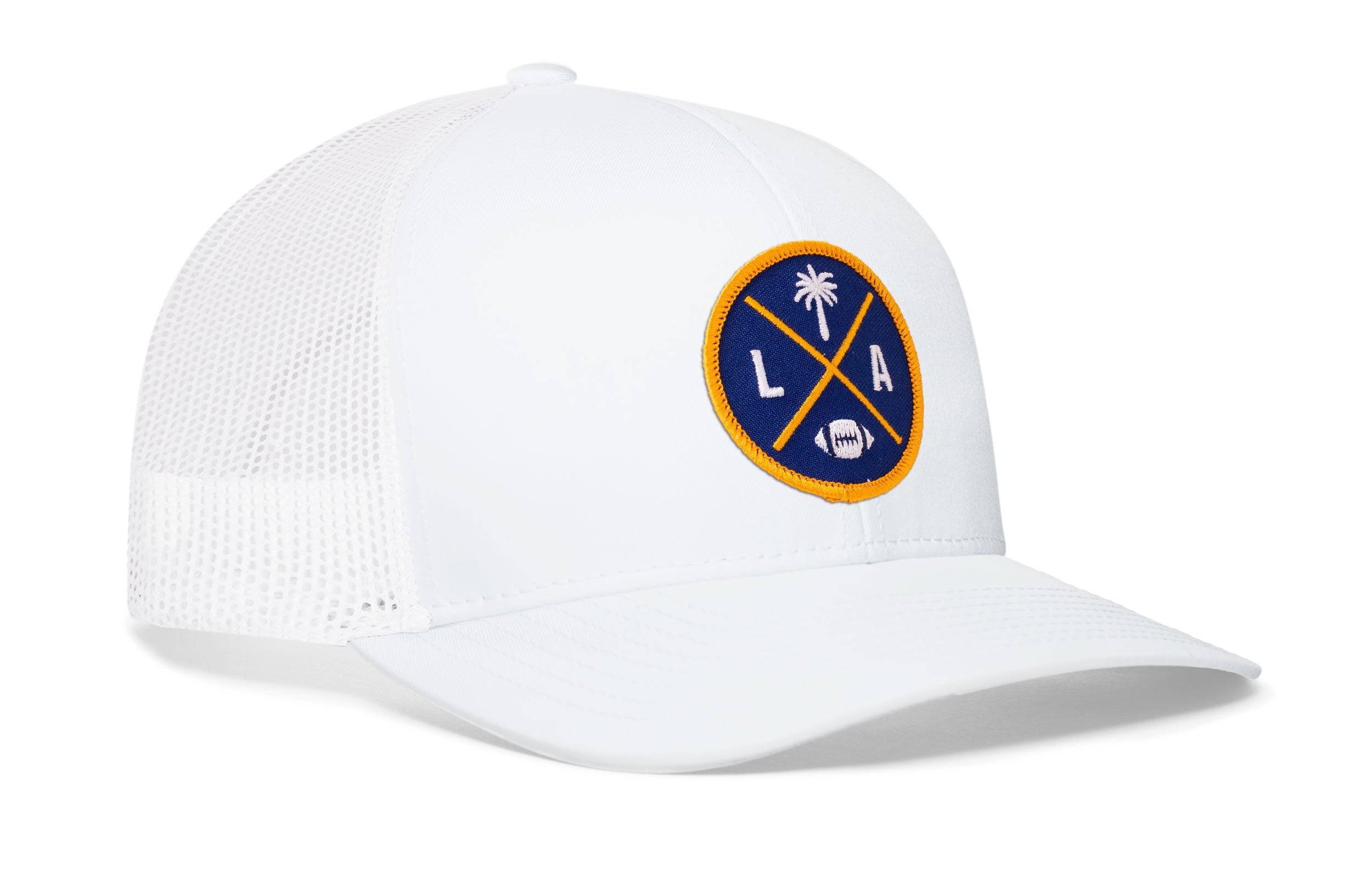 Los Angeles Football Trucker Hat | Dark Blue LA X Snapback