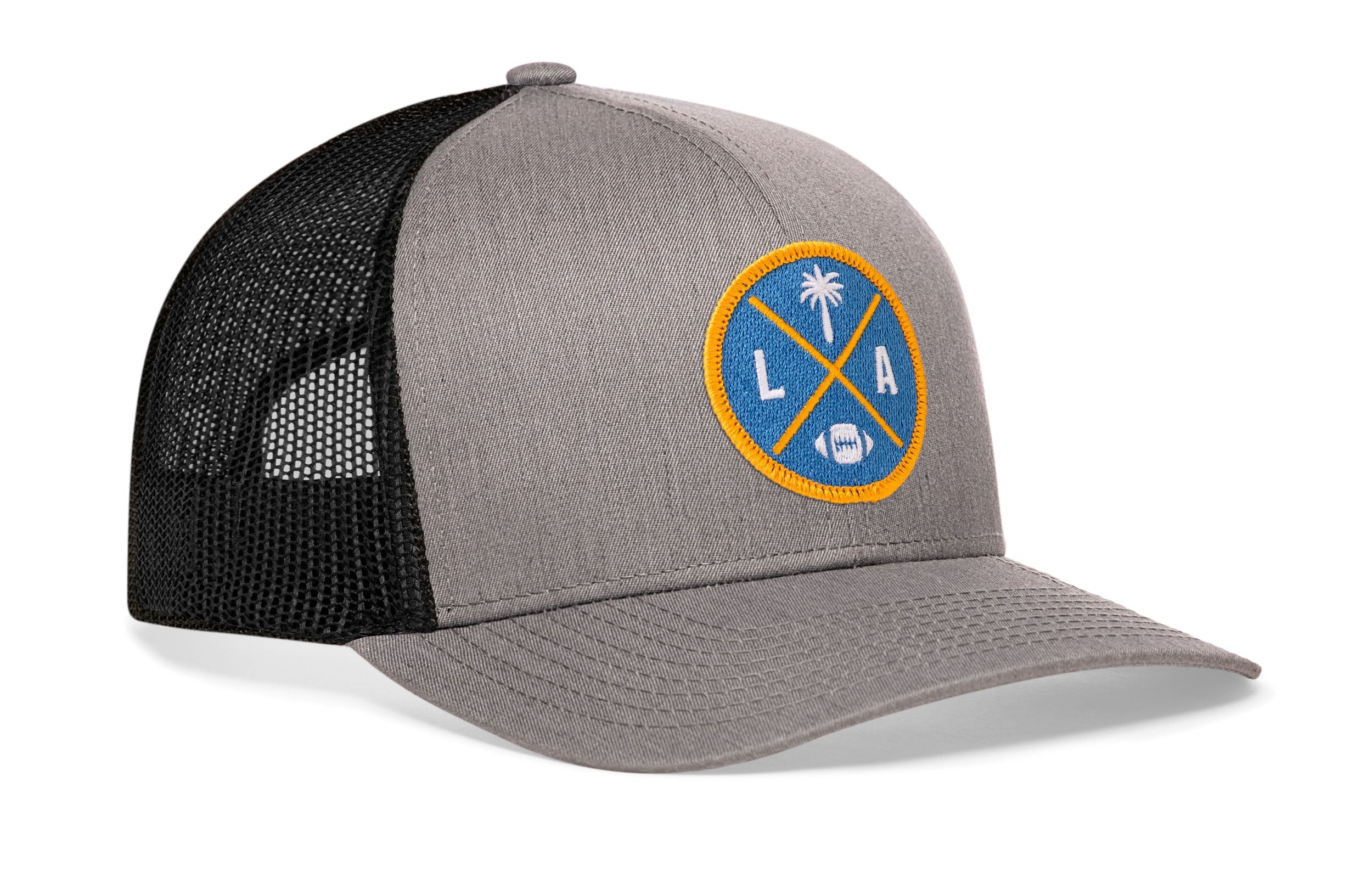 Los Angeles Football Trucker Hat | Light Blue LA X Snapback